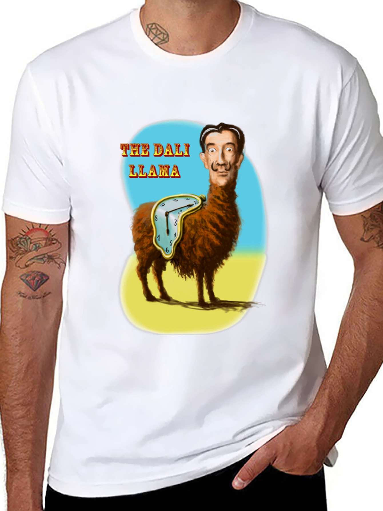 The Dali Llama Graphic T-Shirt - Surreal Art Tee
