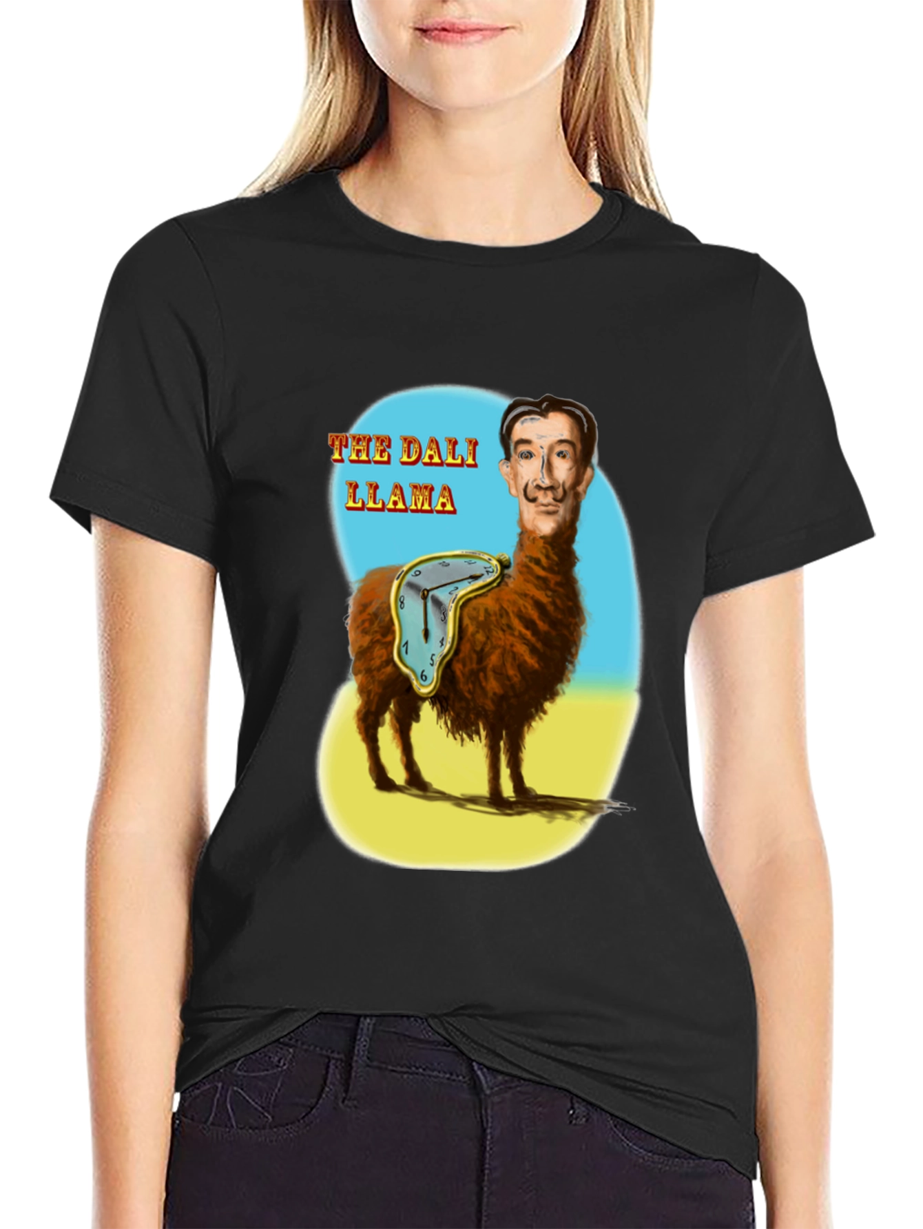 The Dali Llama Graphic T-Shirt - Surreal Art Tee