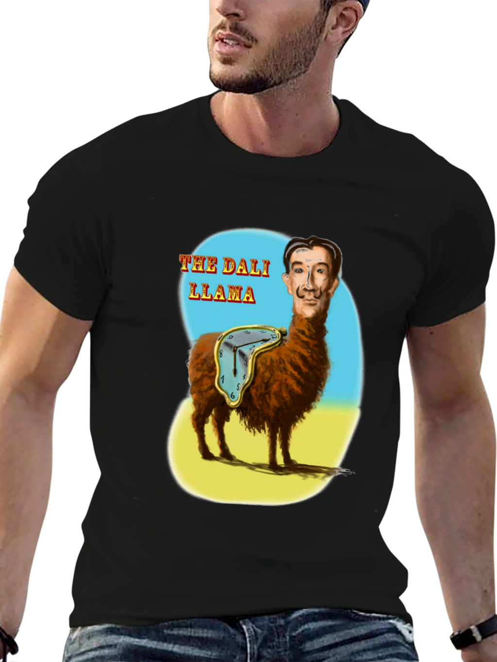 The Dali Llama Graphic T-Shirt - Surreal Art Tee