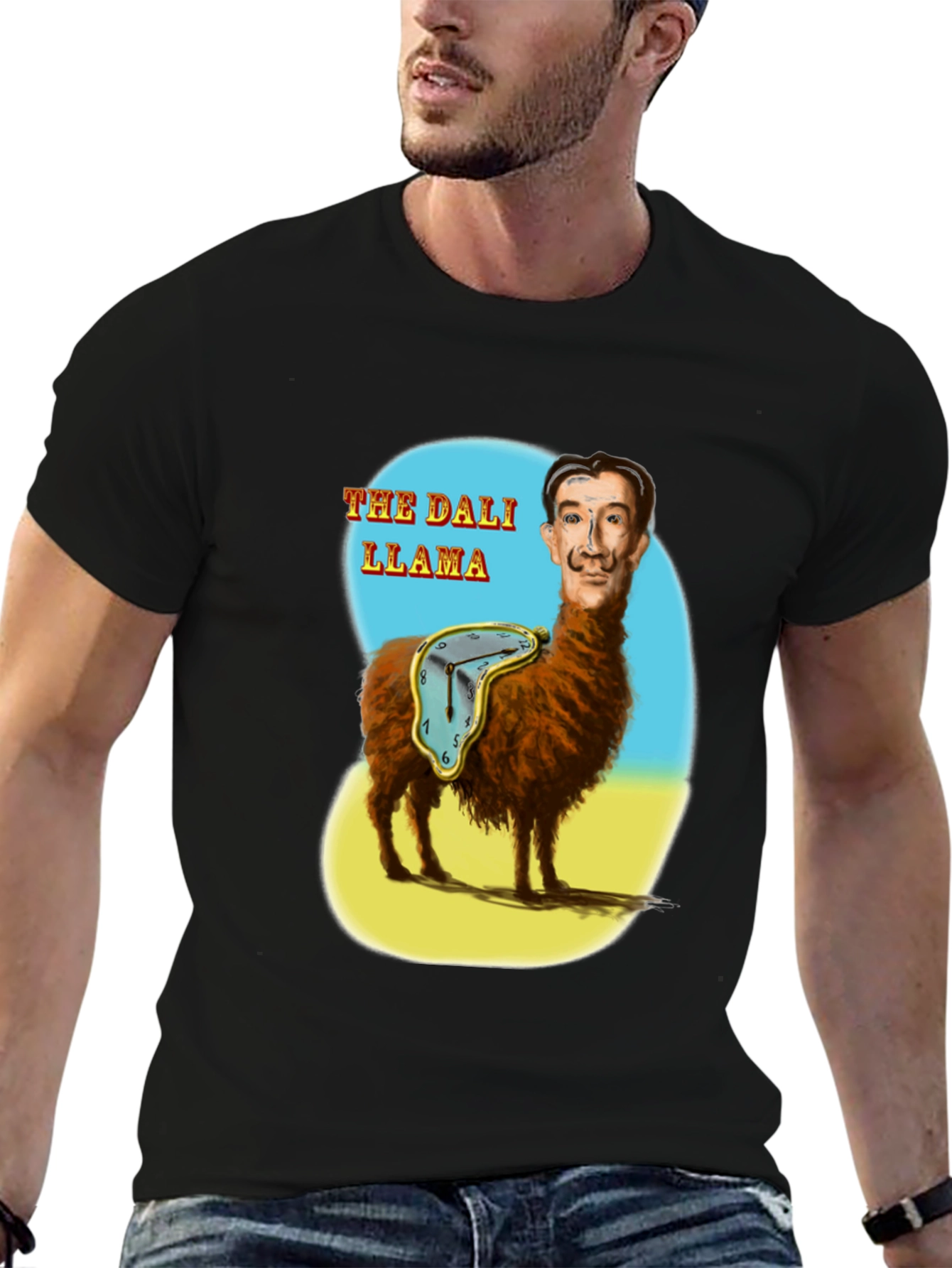 The Dali Llama Graphic T-Shirt - Surreal Art Tee