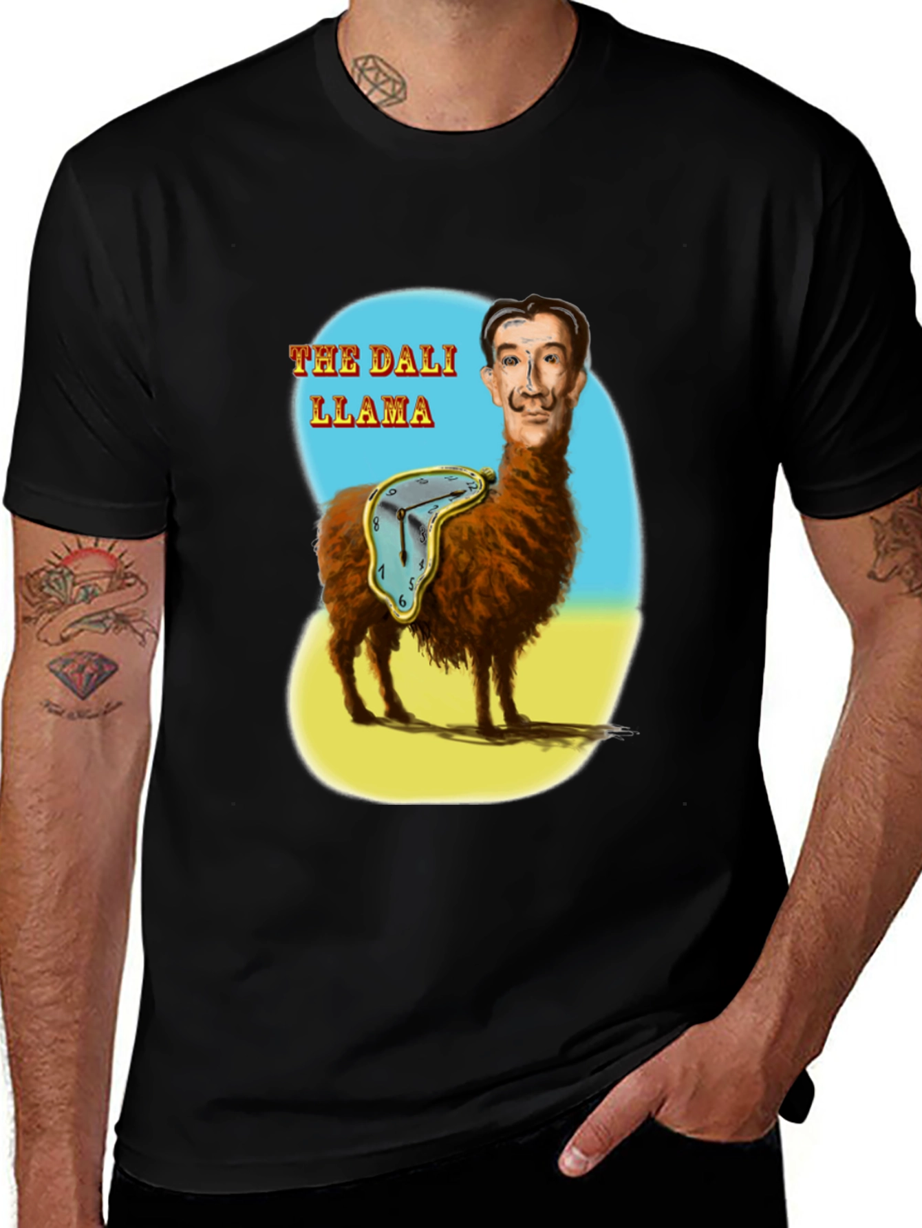 The Dali Llama Graphic T-Shirt - Surreal Art Tee