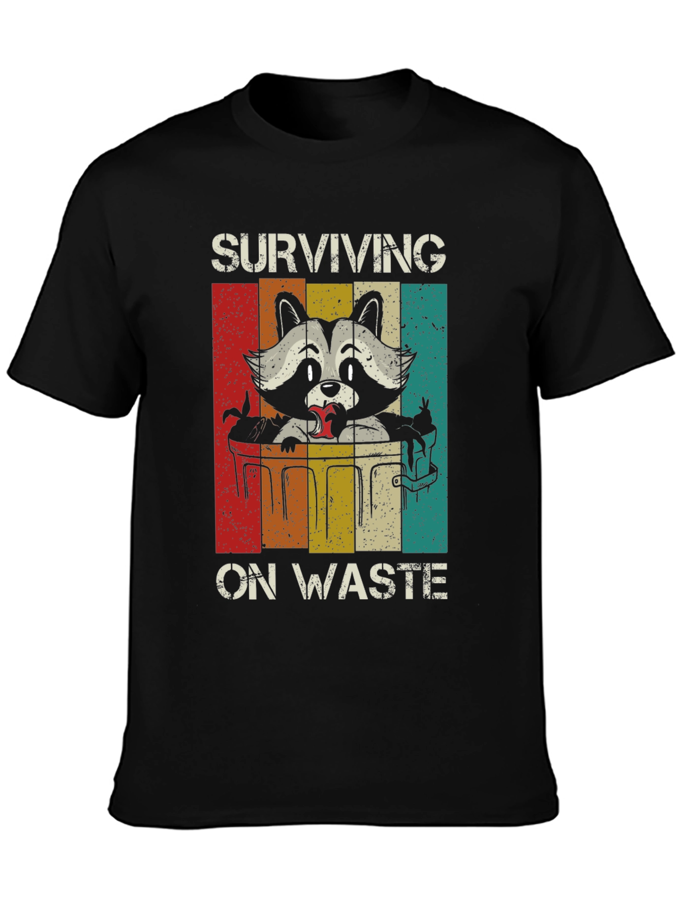 Surviving on Waste Raccoon Graphic Tee