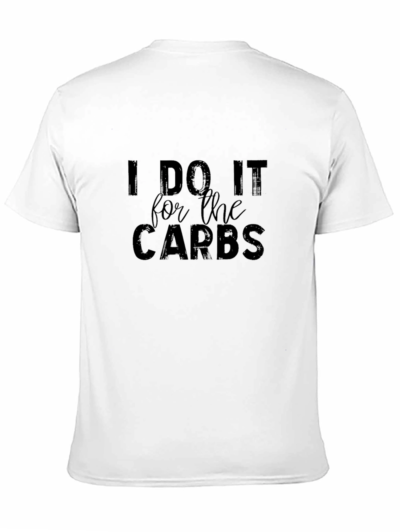 I Do It For The Carbs Graphic Tee - Black