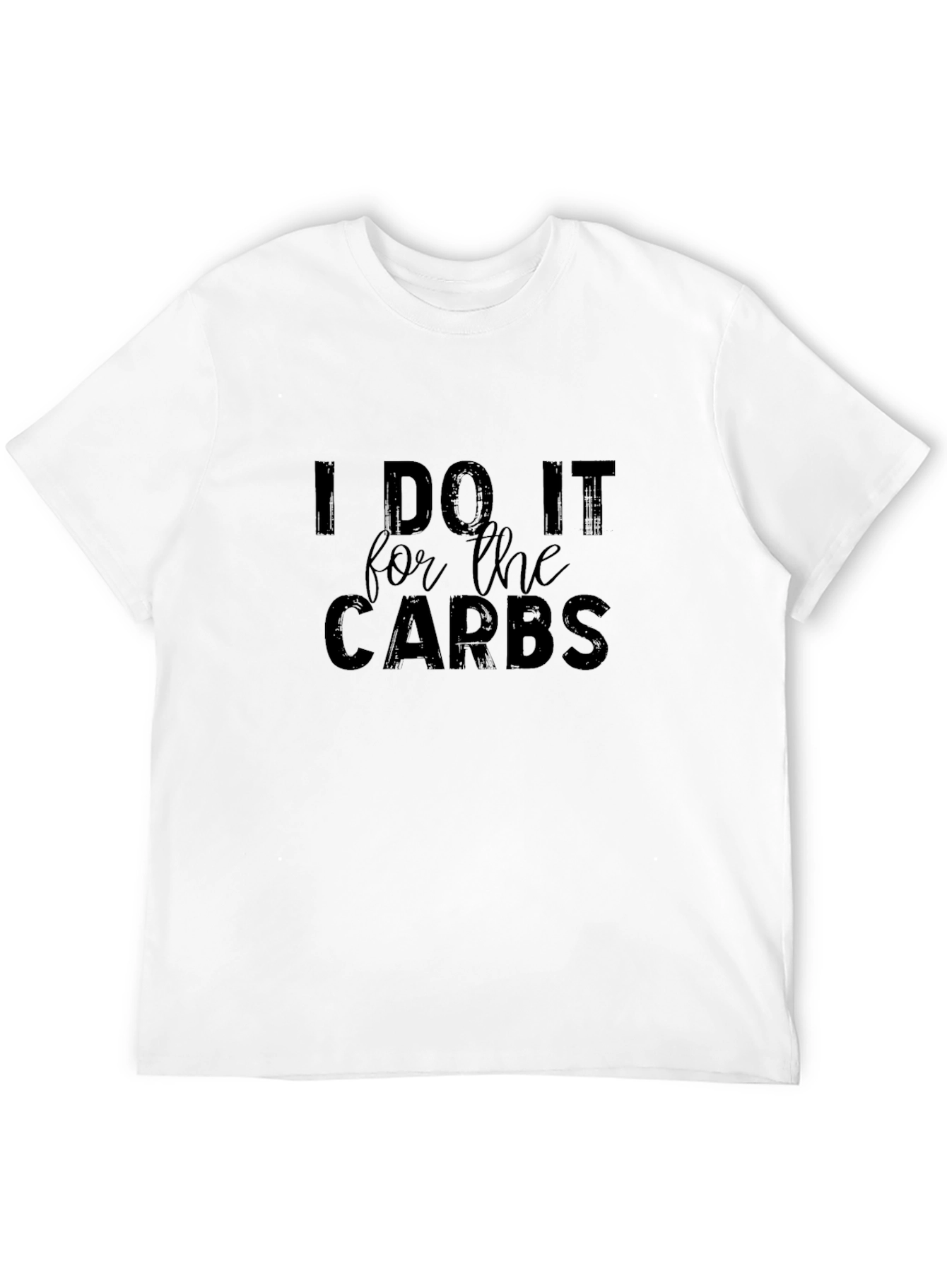 I Do It For The Carbs Graphic Tee - Black