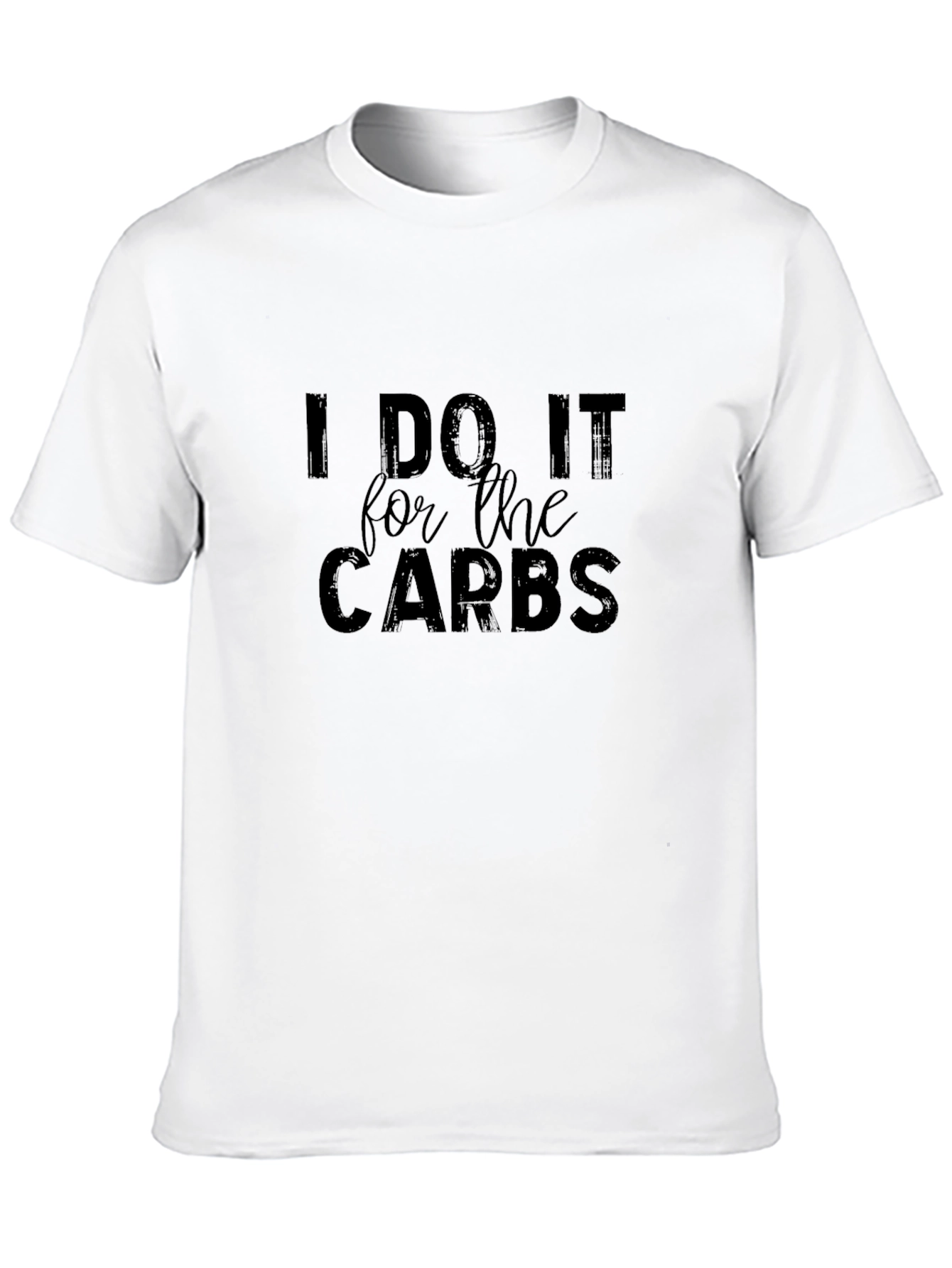 I Do It For The Carbs Graphic Tee - Black