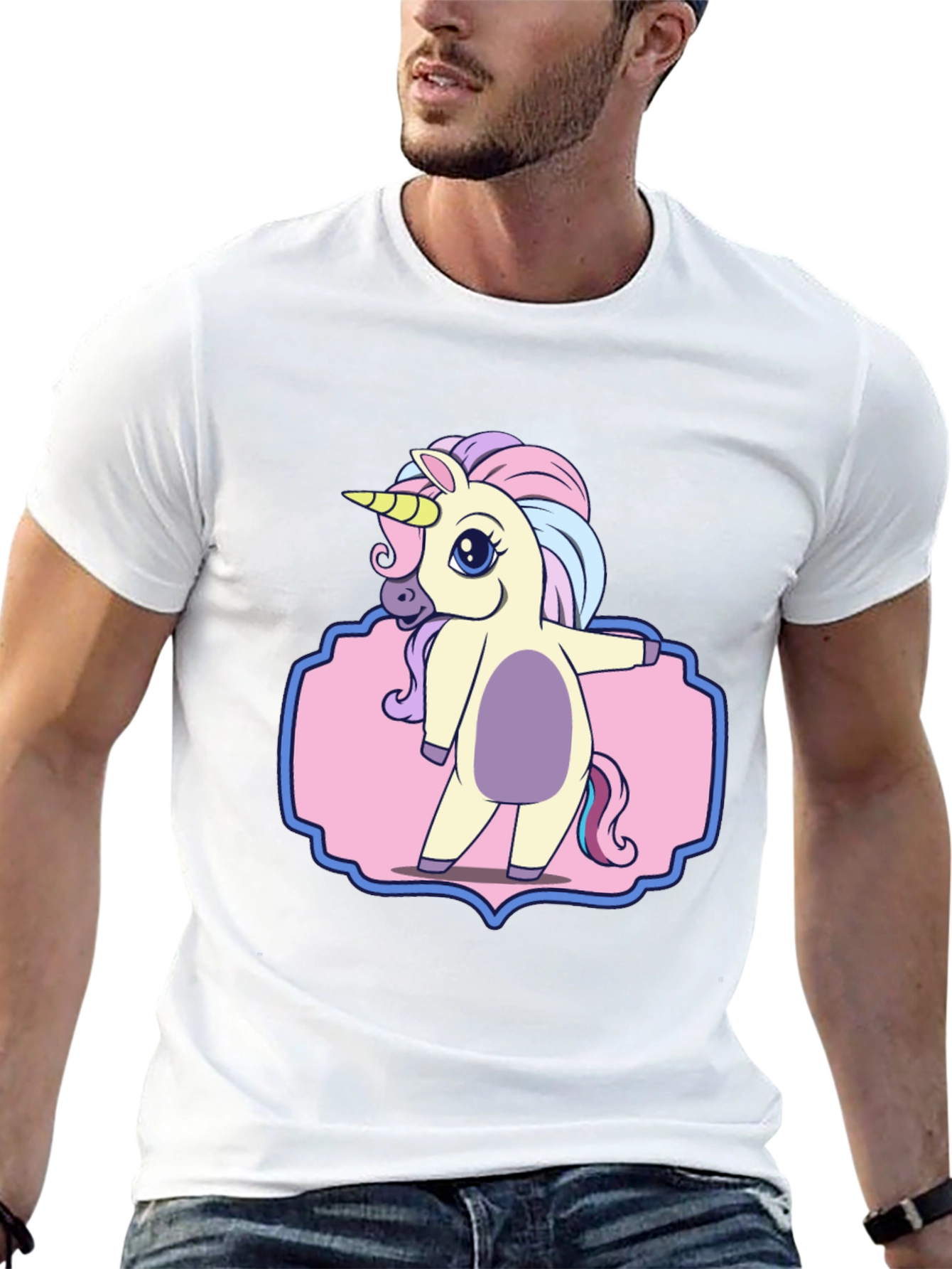 Unicorn Graphic T-Shirt - Cute Cartoon Design
