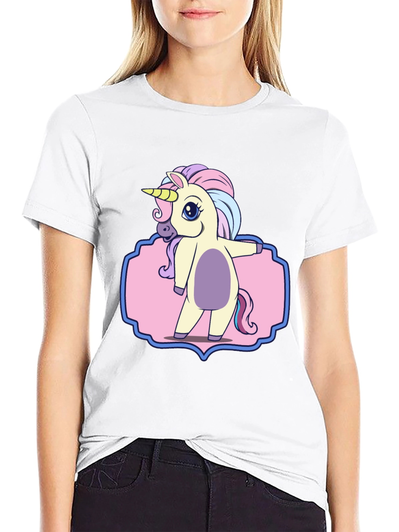 Unicorn Graphic T-Shirt - Cute Cartoon Design