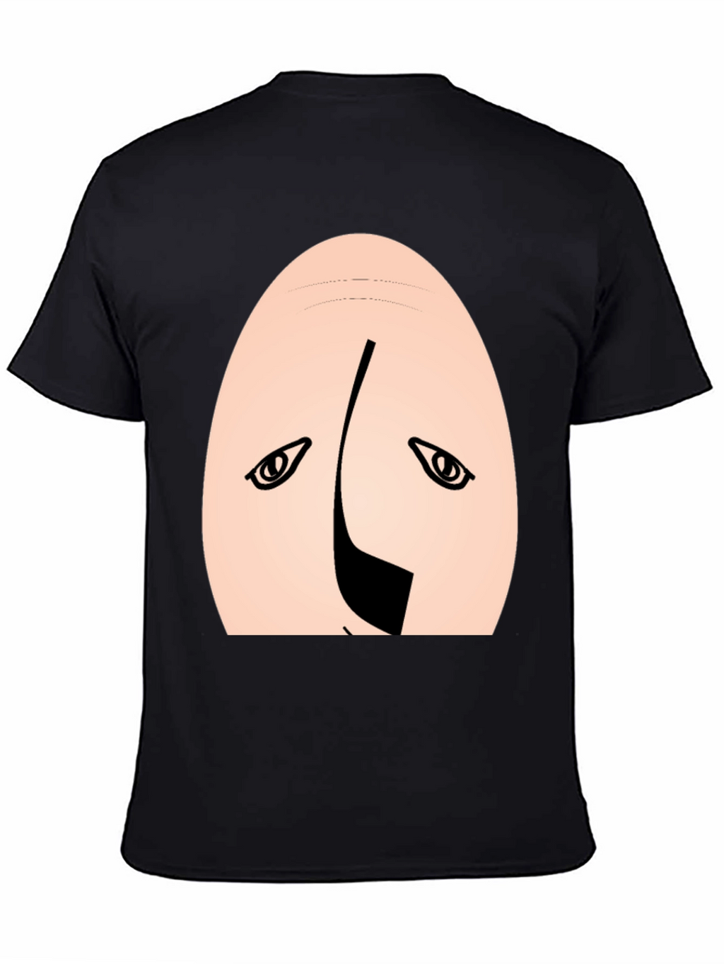 Funny Upside Down Face Graphic Tee