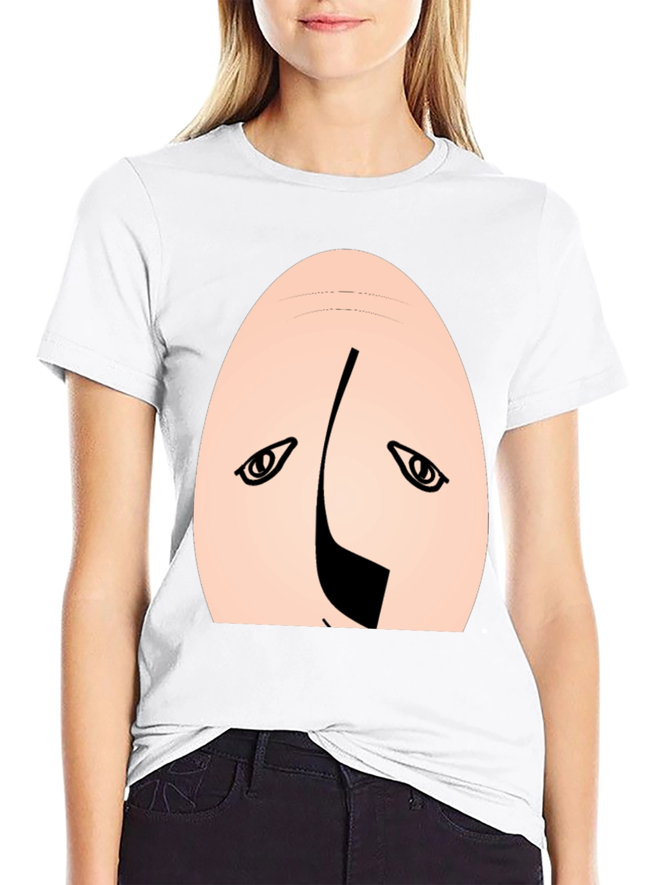 Funny Upside Down Face Graphic Tee