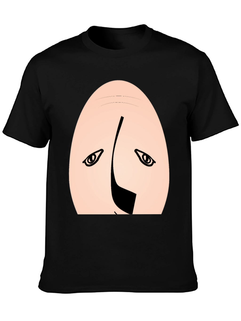 Funny Upside Down Face Graphic Tee