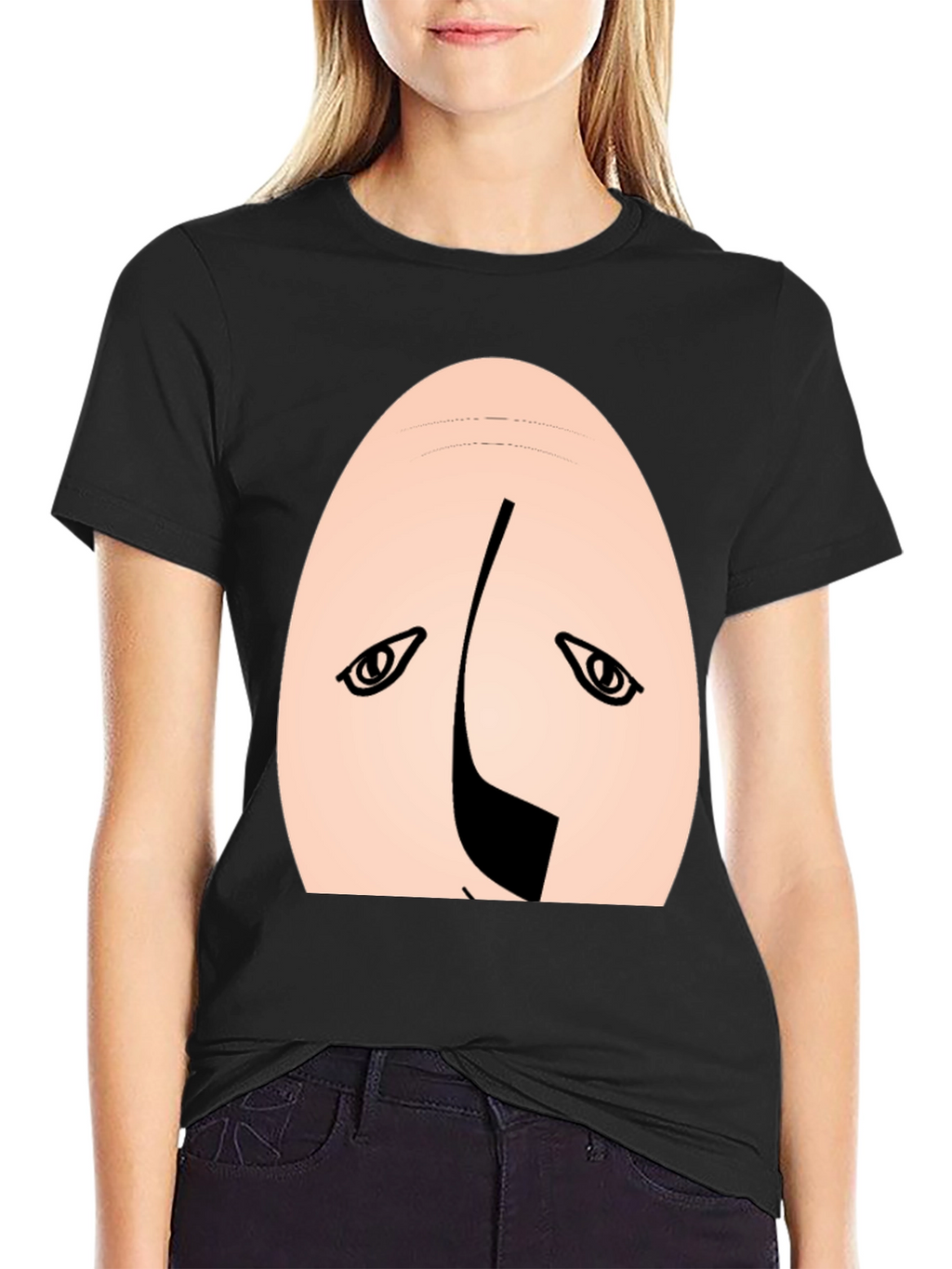 Funny Upside Down Face Graphic Tee