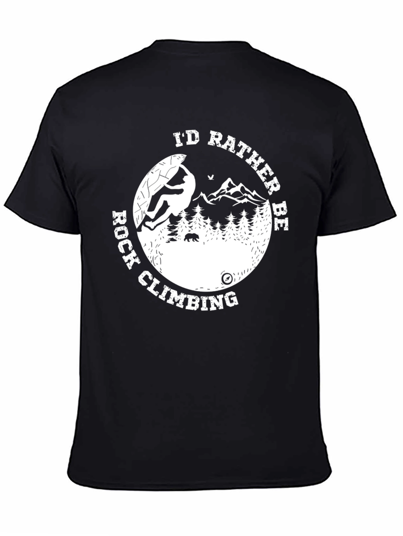 Rock Climbing T-Shirt - Id Rather Be Rock Climbing Tee