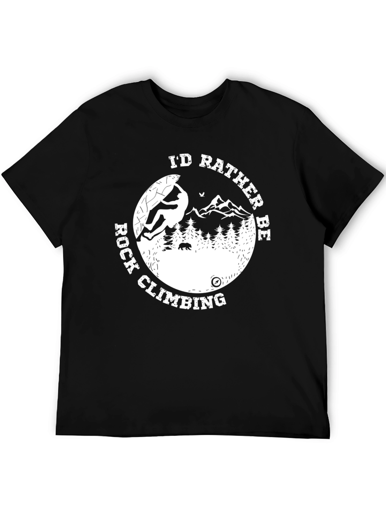 Rock Climbing T-Shirt - Id Rather Be Rock Climbing Tee