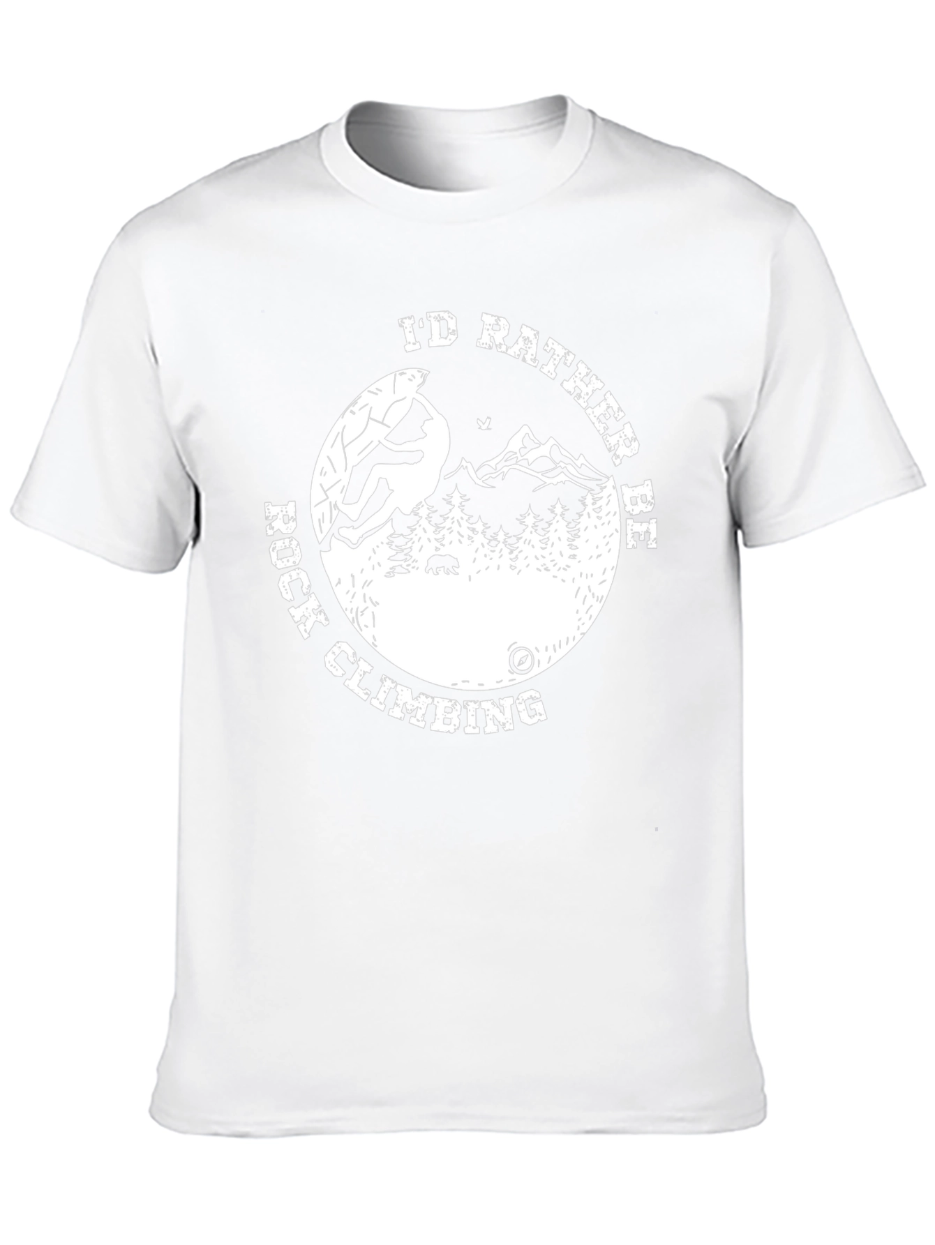 Rock Climbing T-Shirt - Id Rather Be Rock Climbing Tee