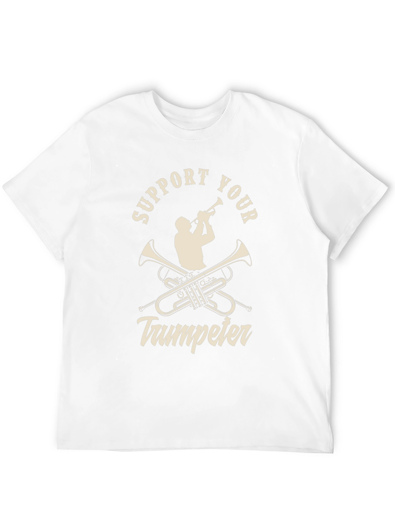 Support Your Trumpeter Black Graphic Tee