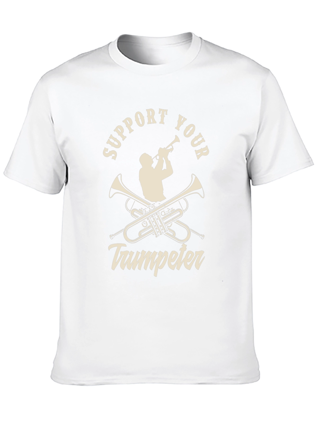 Support Your Trumpeter Black Graphic Tee