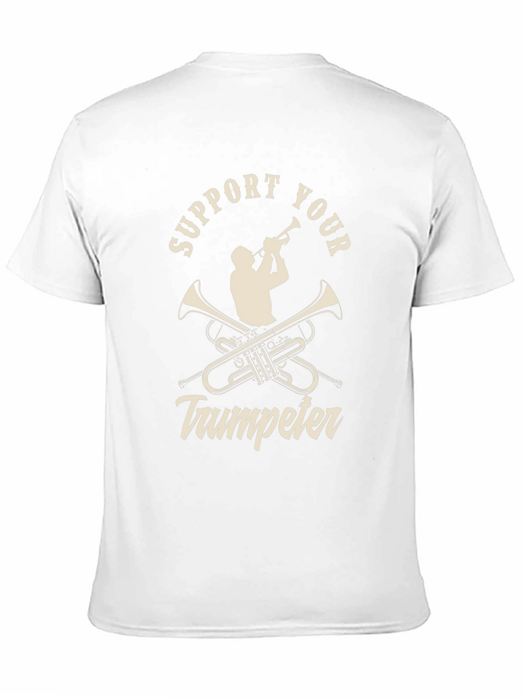 Support Your Trumpeter Black Graphic Tee