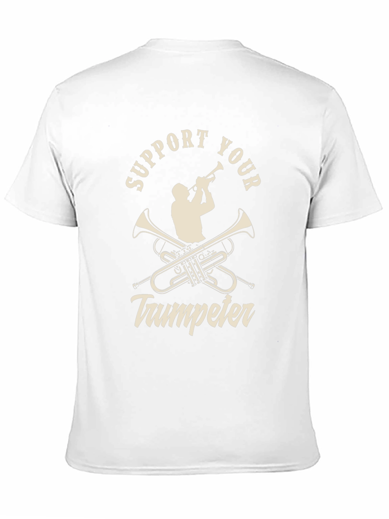 Support Your Trumpeter Black Graphic Tee