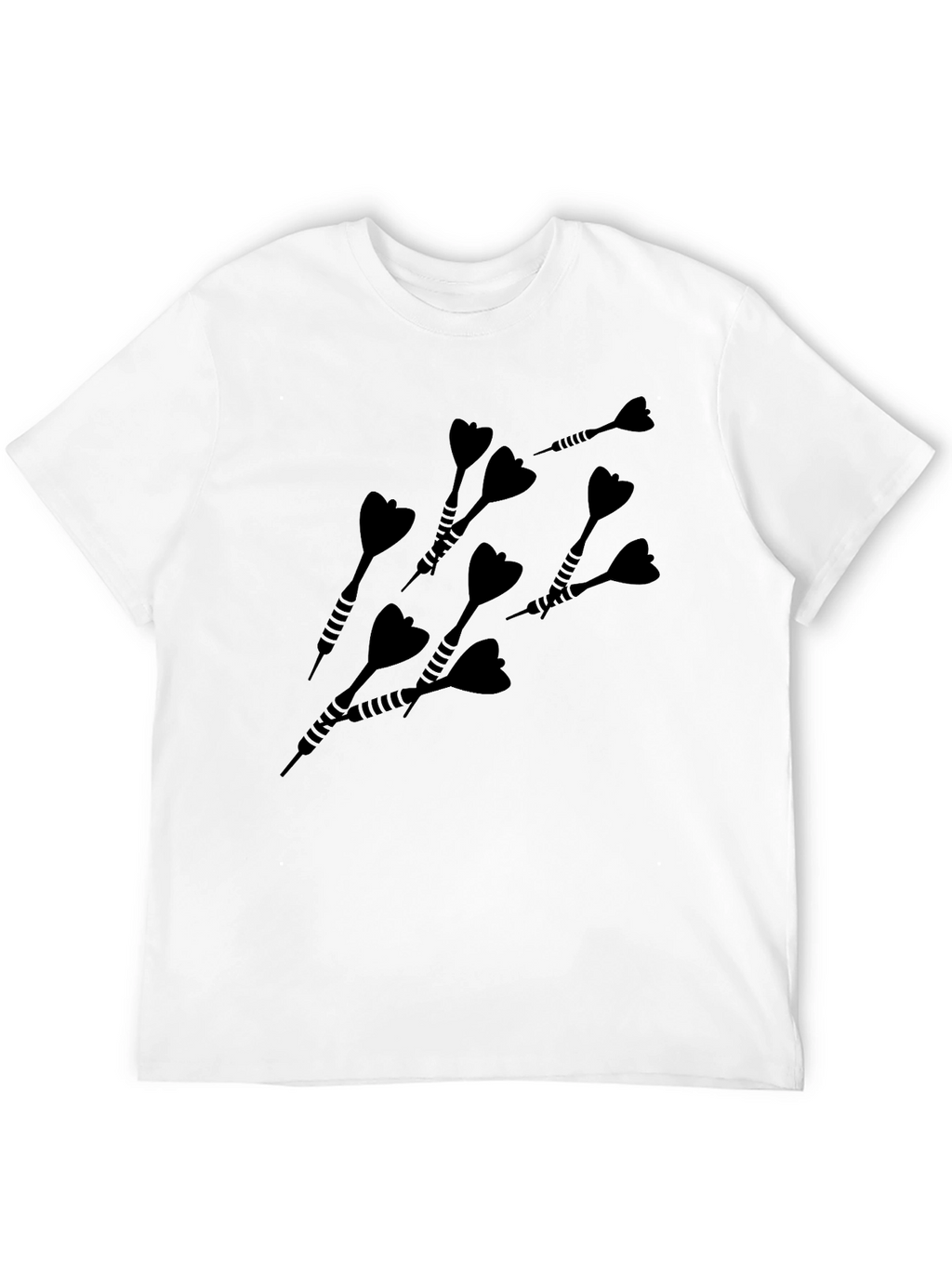 Dart Graphic Tee - Black Casual T-Shirt