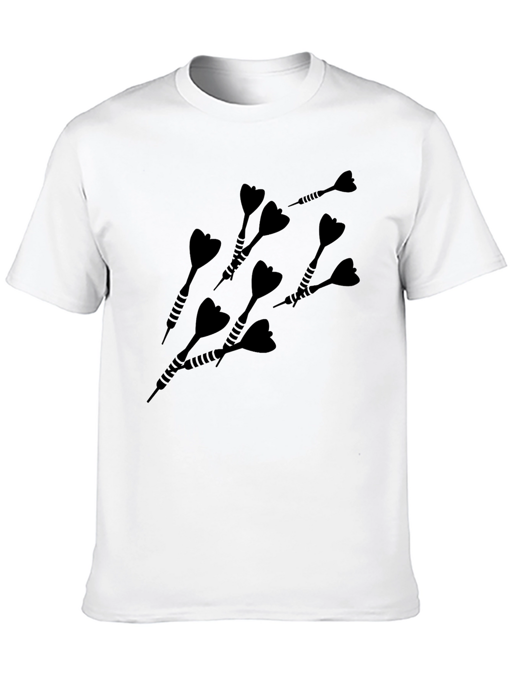 Dart Graphic Tee - Black Casual T-Shirt