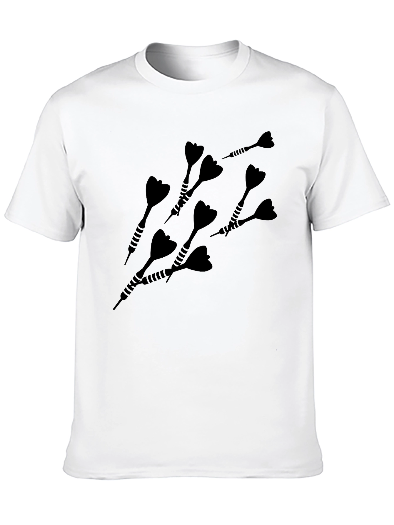 Dart Graphic Tee - Black Casual T-Shirt