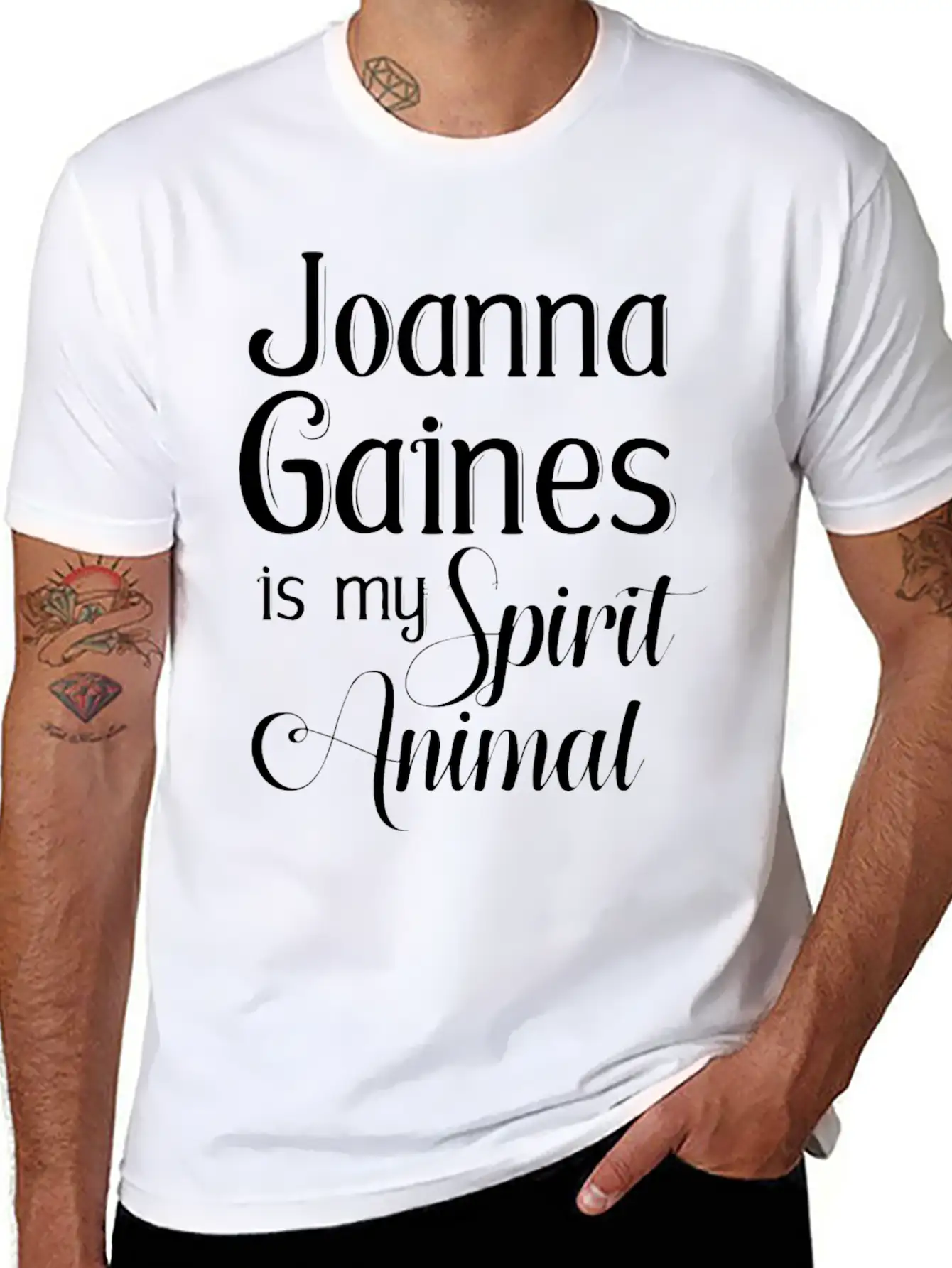 Joanna Gaines Is My Spirit Animal Unisex Short Sleeve Soft Cotton T-Shirt – Casual Everyday Wear