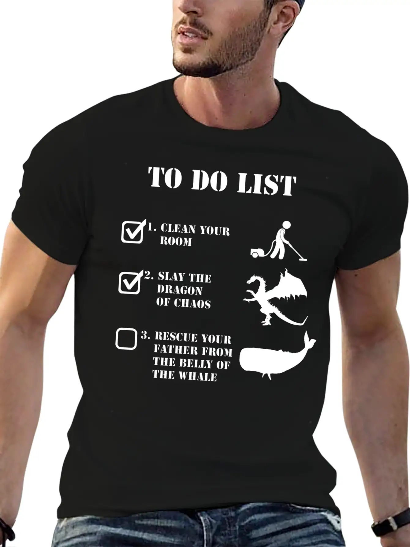 Jordan Peterson - To Do List Unisex Short Sleeve Soft Cotton T-Shirt – Casual Everyday Wear