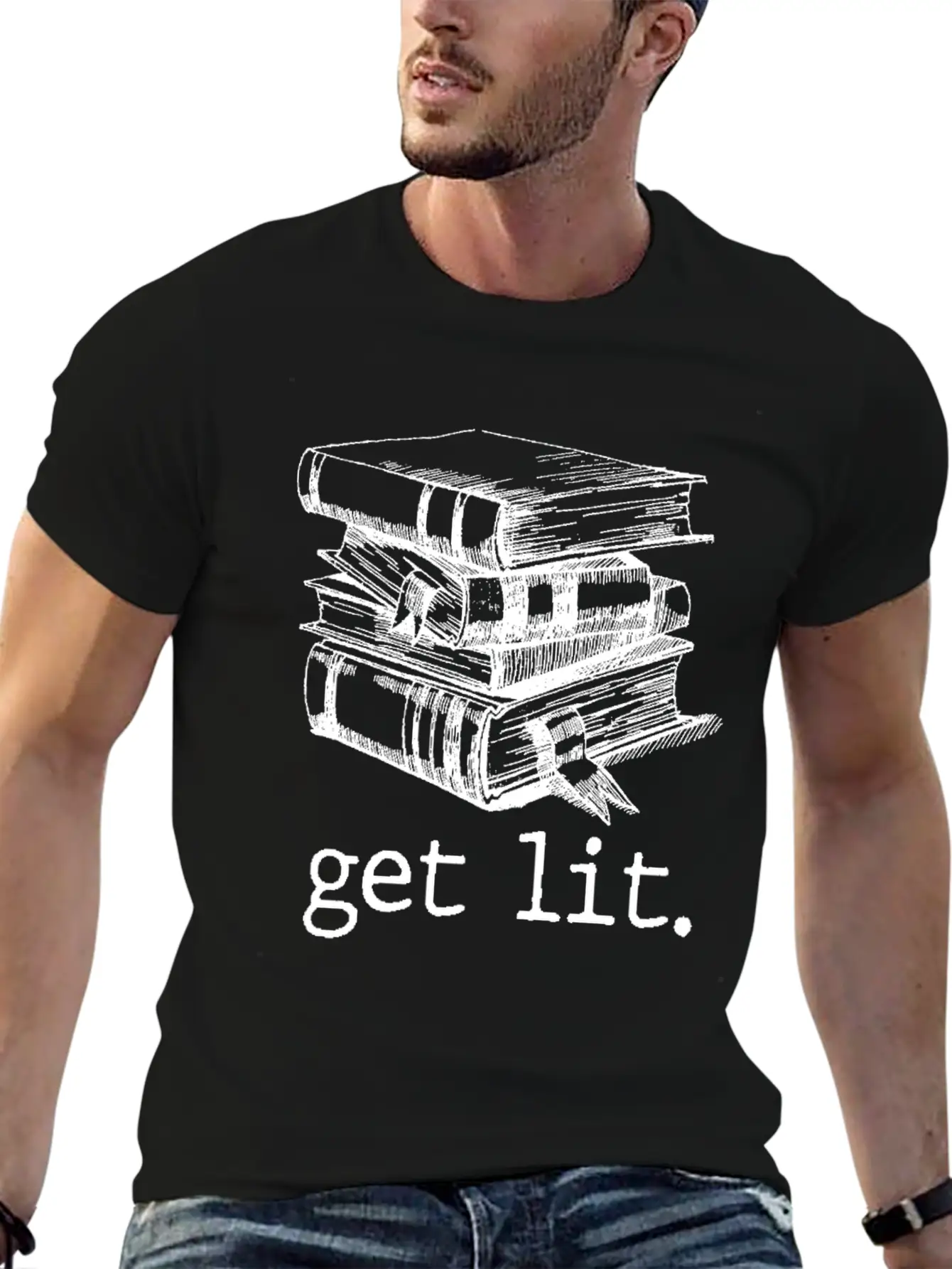 Journalist Autor Writing Get Lit Gift Breathable Soft Cotton T-Shirt – Timeless Casual Look