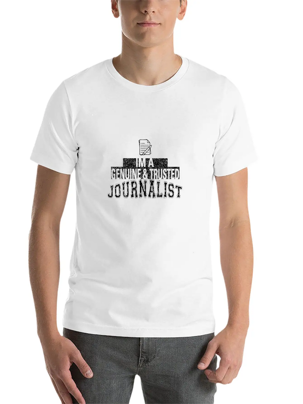 Journalist Unisex Short Sleeve Soft Cotton T-Shirt – Casual Everyday Wear