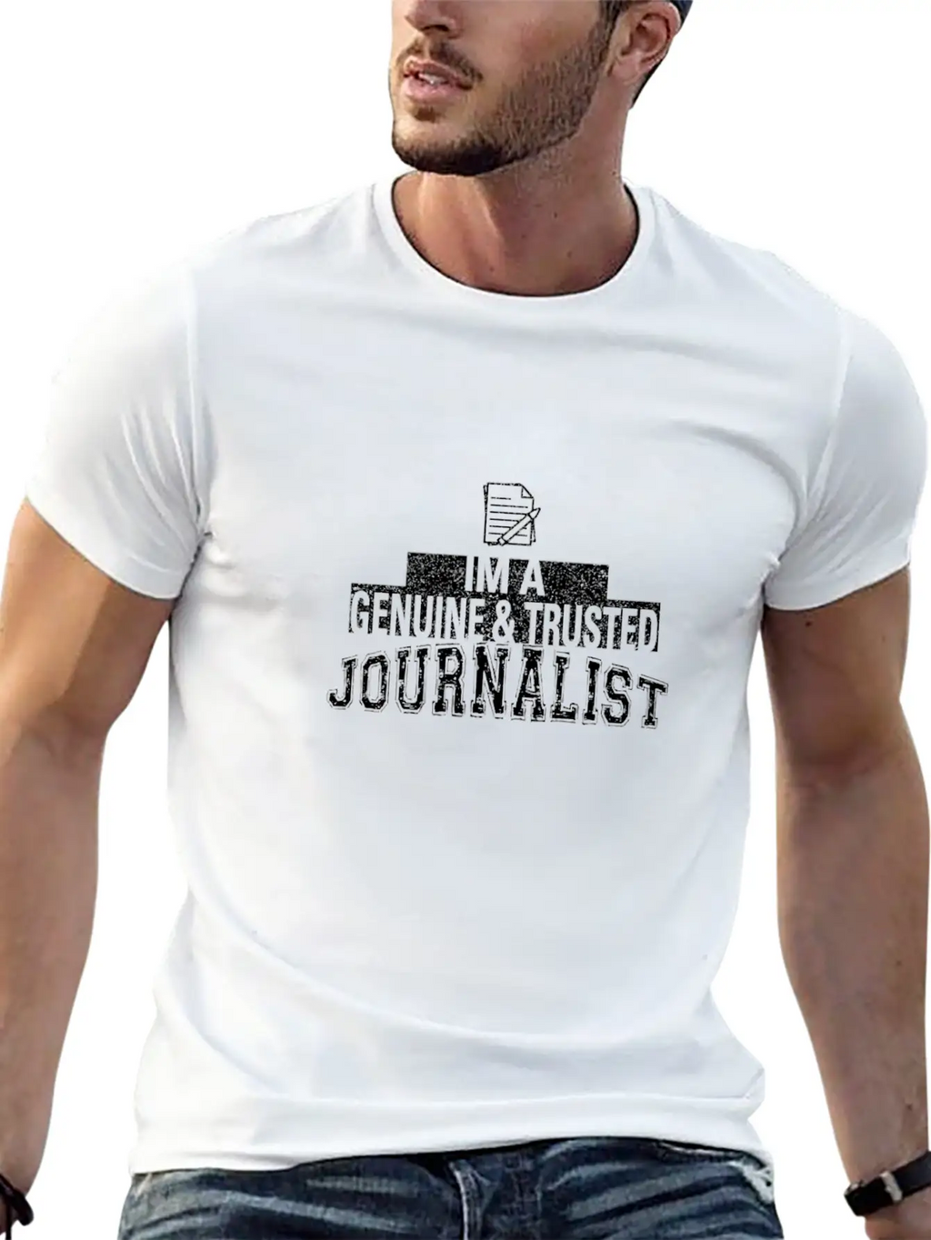 Journalist Unisex Short Sleeve Soft Cotton T-Shirt – Casual Everyday Wear