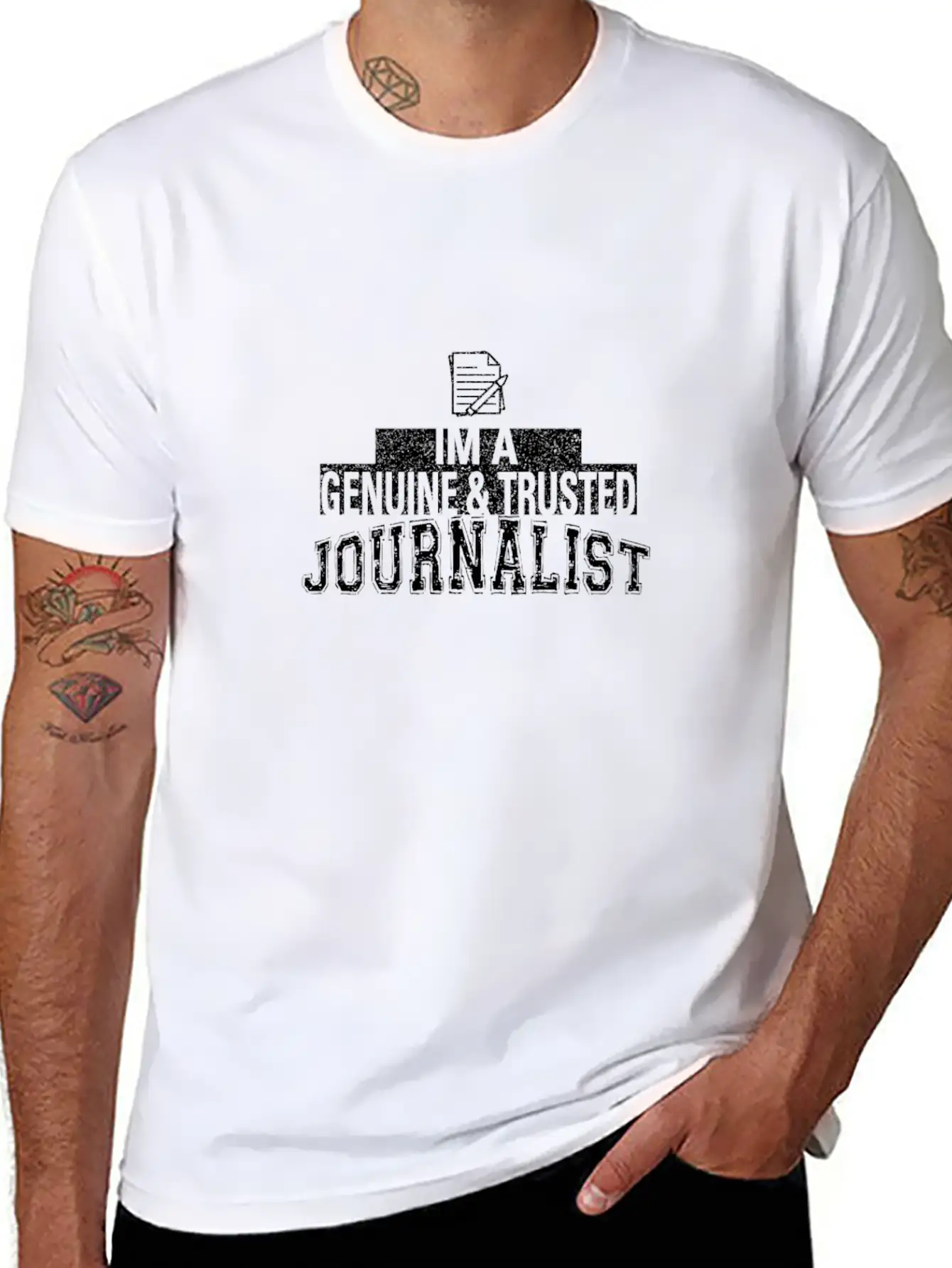 Journalist Unisex Short Sleeve Soft Cotton T-Shirt – Casual Everyday Wear