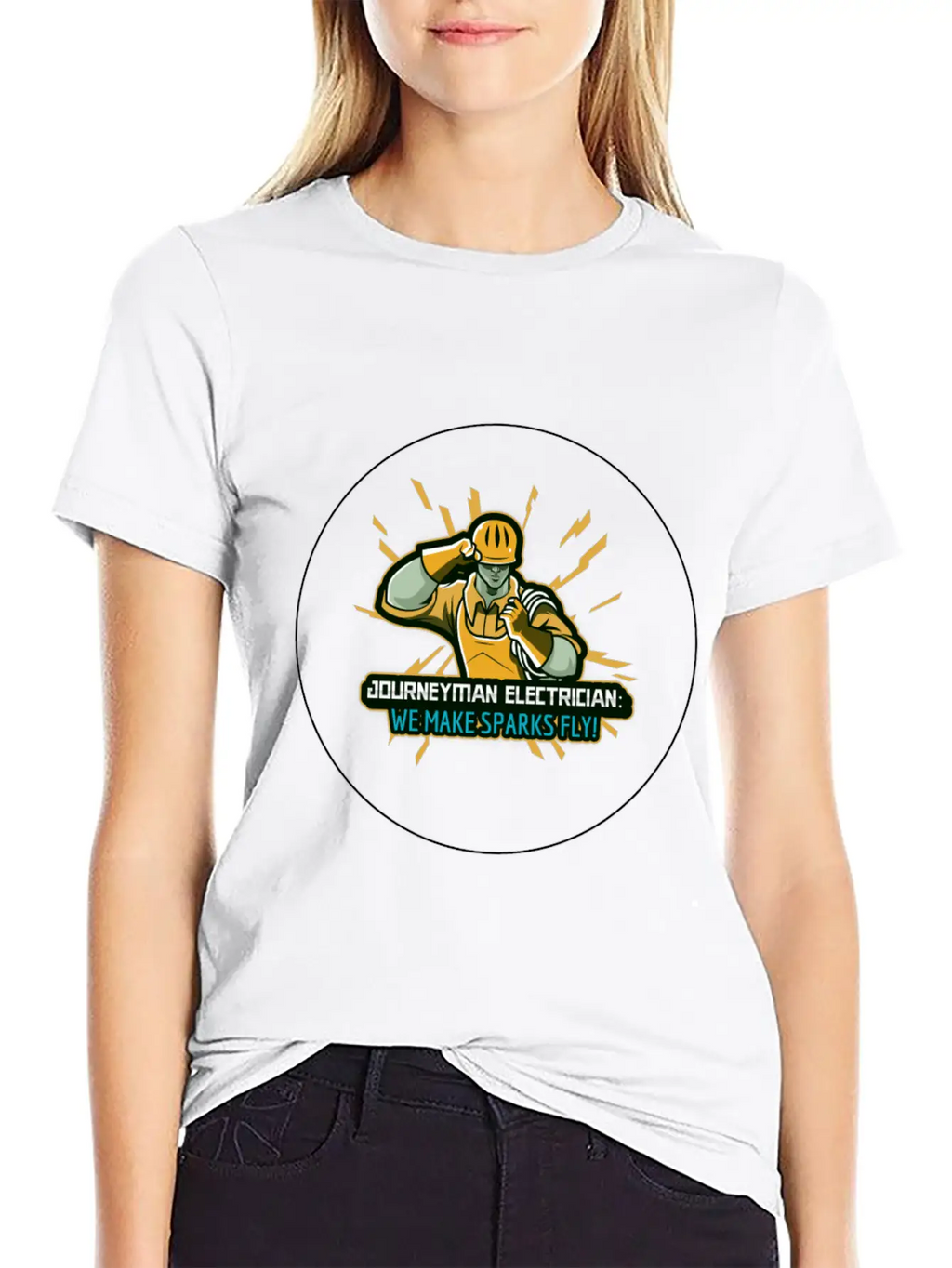 Journeyman Electrician: We Make Sparks Fly! Unisex Casual T-Shirt – Clean Design For Daily Comfort