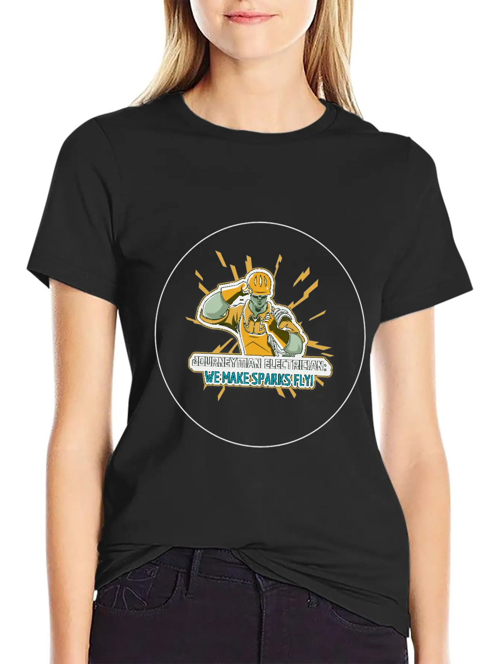 Journeyman Electrician: We Make Sparks Fly! Unisex Casual T-Shirt – Clean Design For Daily Comfort