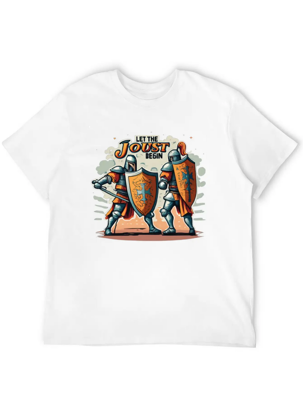 Jousting Knight Medieval Renaissance Armor Horse Classic Fit Graphic Tee For Daily Comfort – Unisex Cotton Shirt