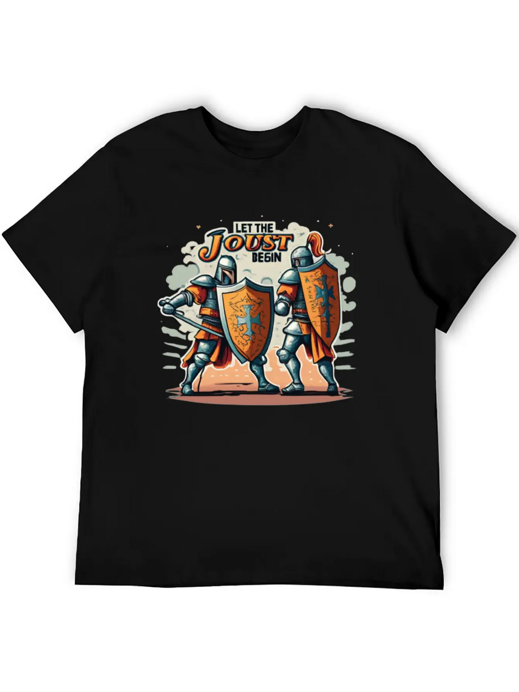 Jousting Knight Medieval Renaissance Armor Horse Classic Fit Graphic Tee For Daily Comfort – Unisex Cotton Shirt