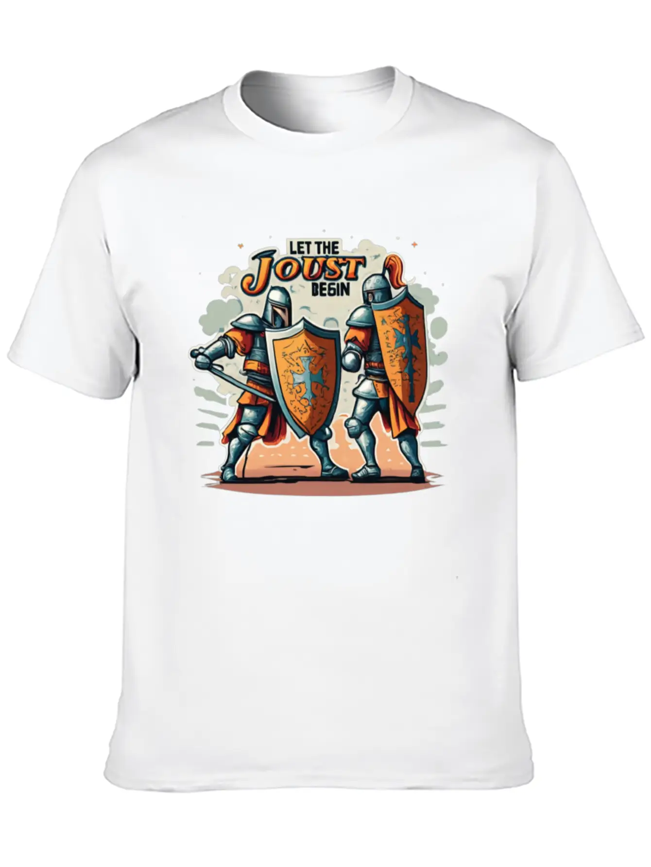Jousting Knight Medieval Renaissance Armor Horse Classic Fit Graphic Tee For Daily Comfort – Unisex Cotton Shirt