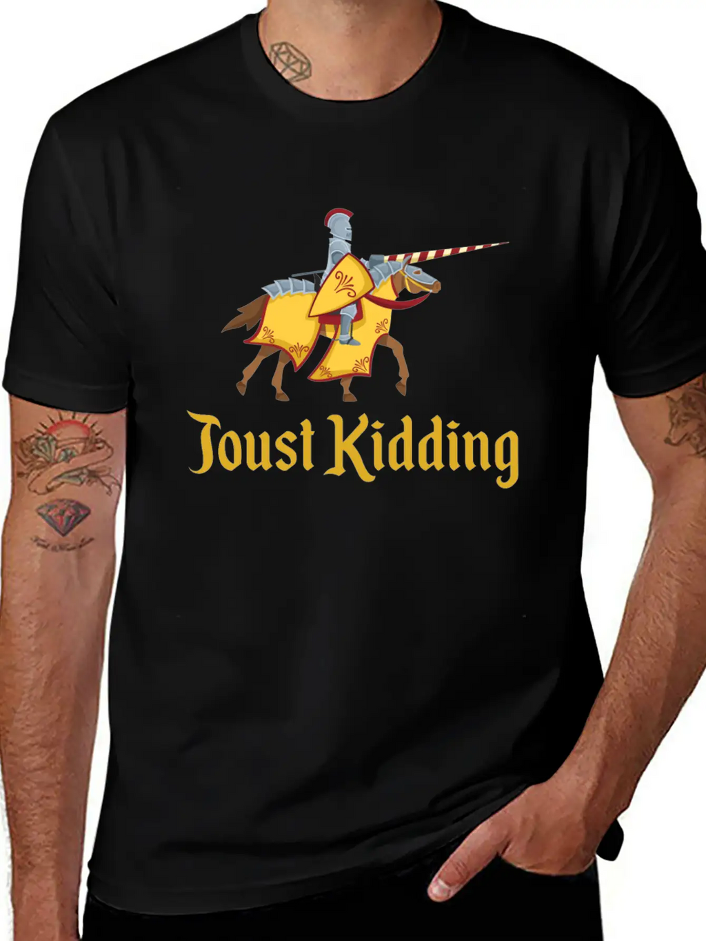Jousting Knight Medieval Renaissance Knights Armor Unisex Casual T-Shirt – Clean Design For Daily Comfort