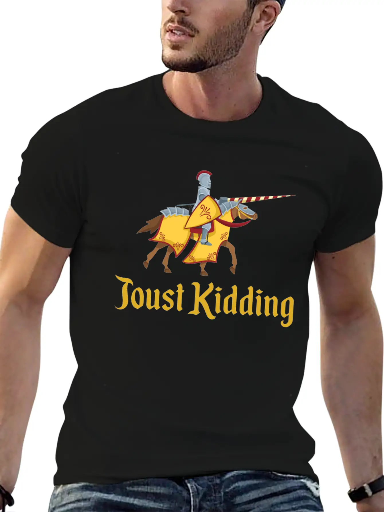 Jousting Knight Medieval Renaissance Knights Armor Unisex Casual T-Shirt – Clean Design For Daily Comfort