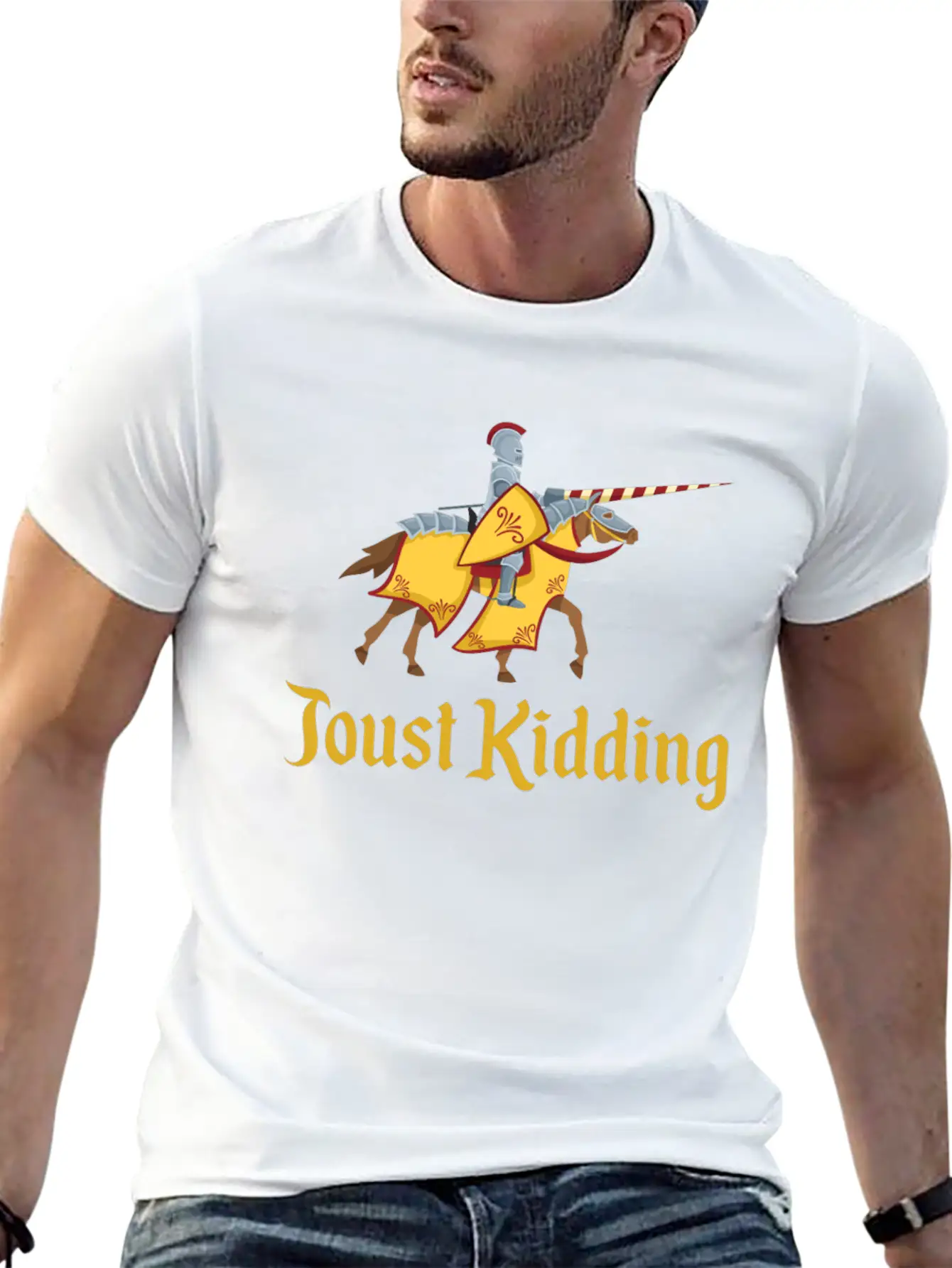 Jousting Knight Medieval Renaissance Knights Armor Unisex Casual T-Shirt – Clean Design For Daily Comfort