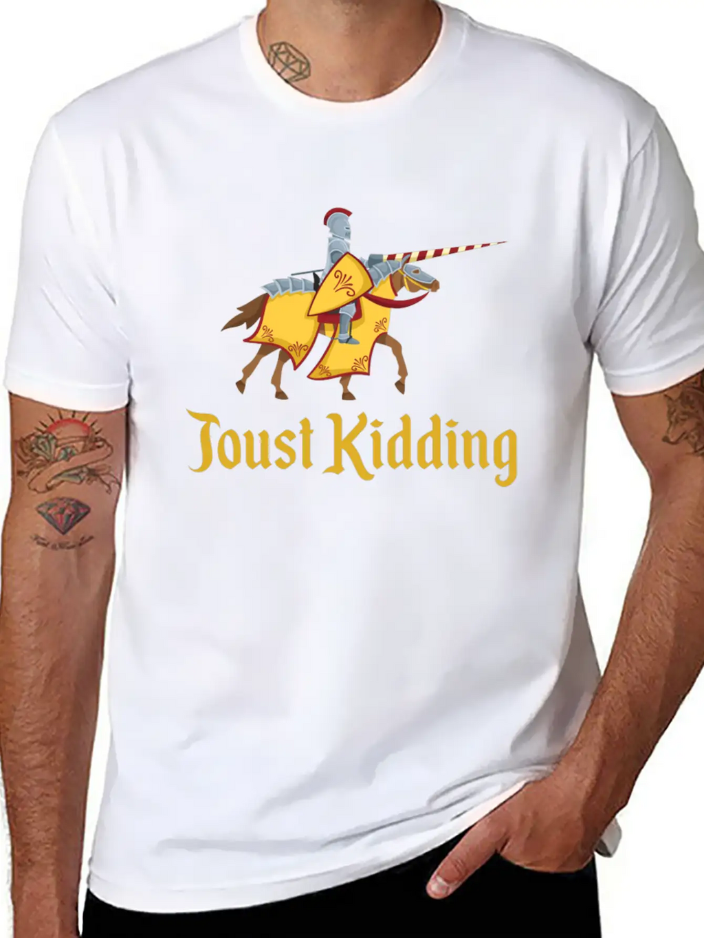 Jousting Knight Medieval Renaissance Knights Armor Unisex Casual T-Shirt – Clean Design For Daily Comfort