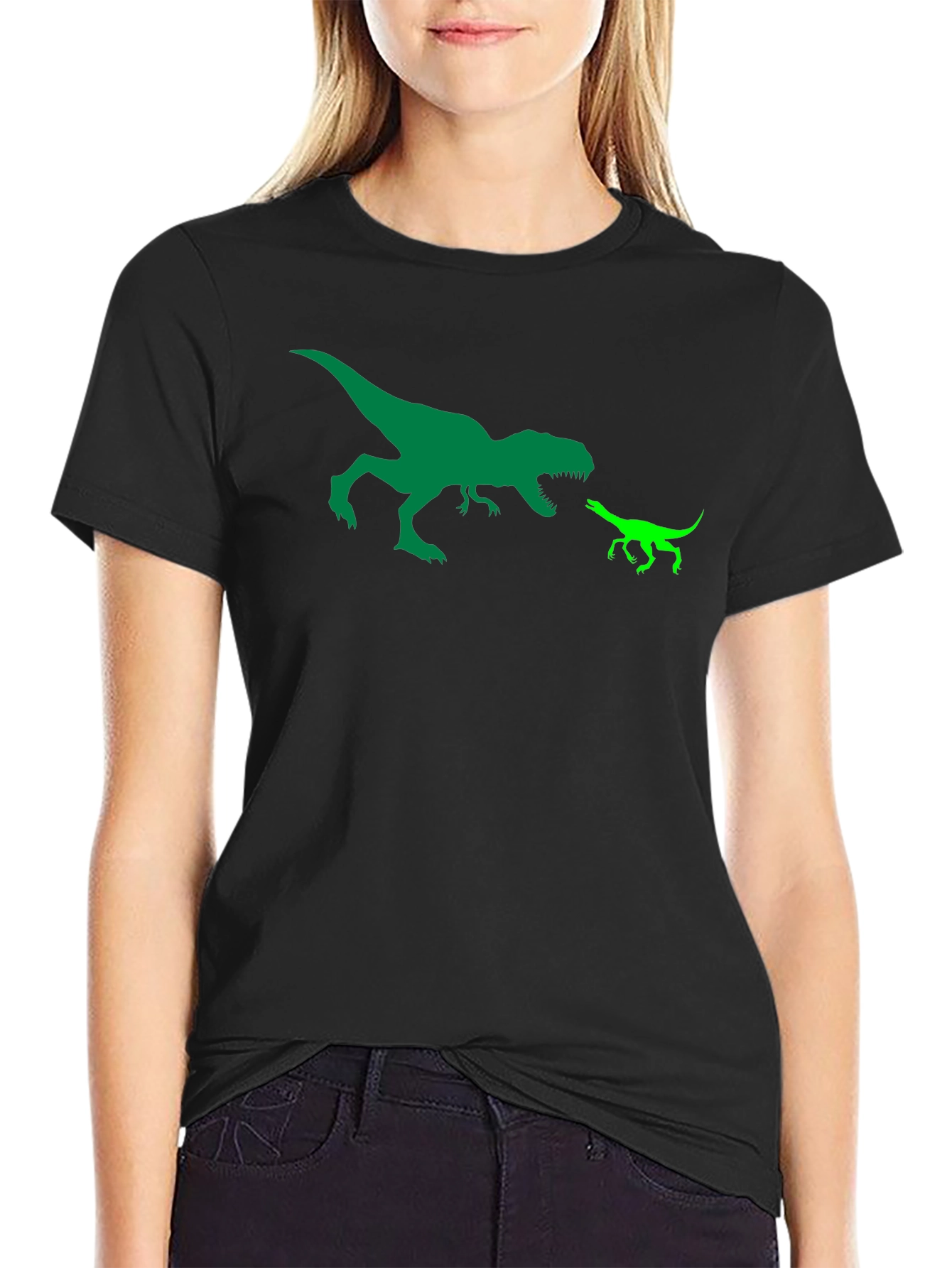 Dino Graphic Tee - Big T-Rex vs Little Raptor