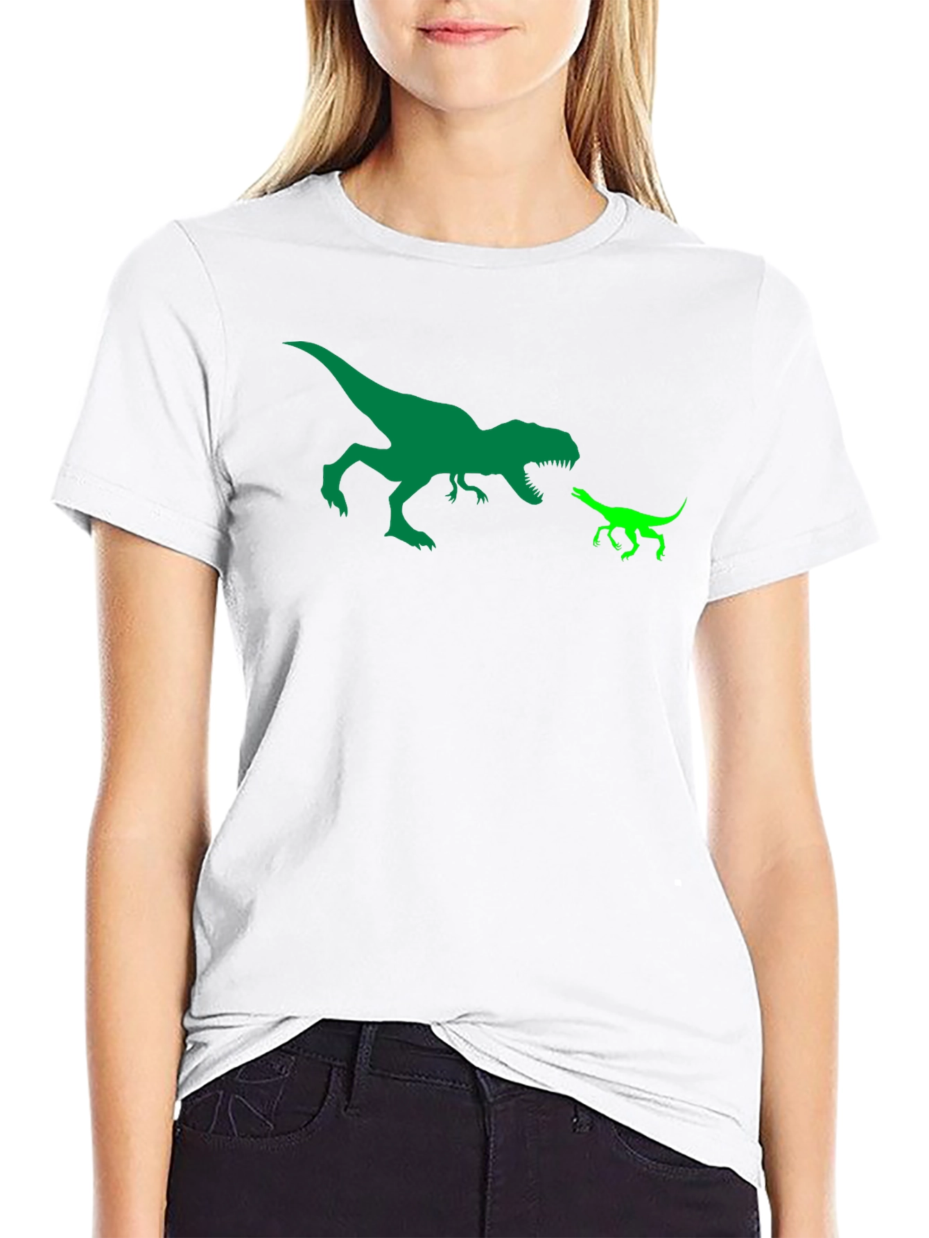 Dino Graphic Tee - Big T-Rex vs Little Raptor