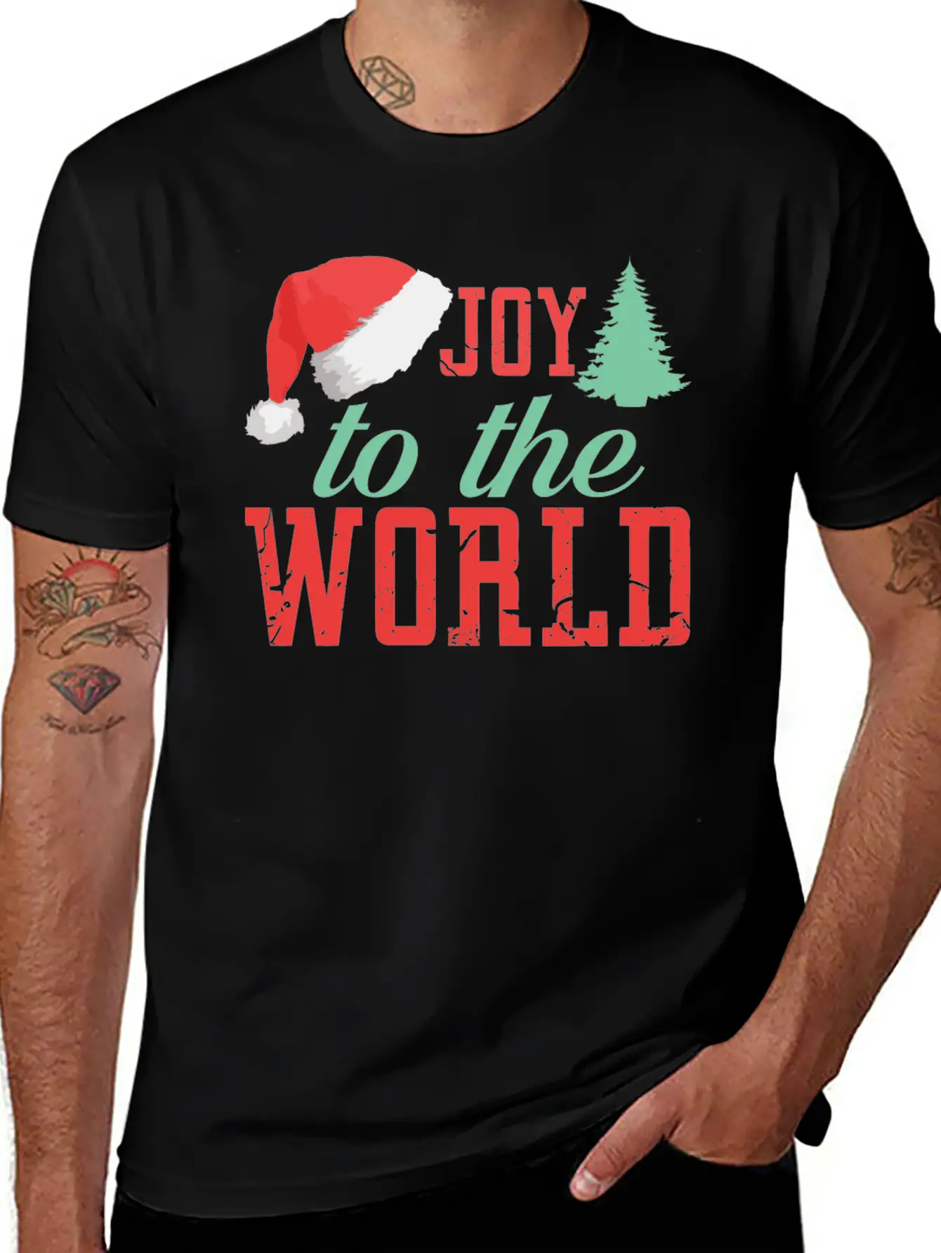 Joy To The World Unisex Short Sleeve Soft Cotton T-Shirt – Casual Everyday Wear