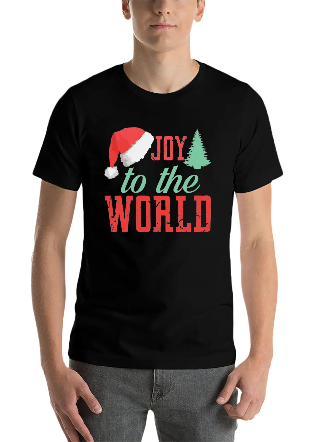 Joy To The World Unisex Short Sleeve Soft Cotton T-Shirt – Casual Everyday Wear