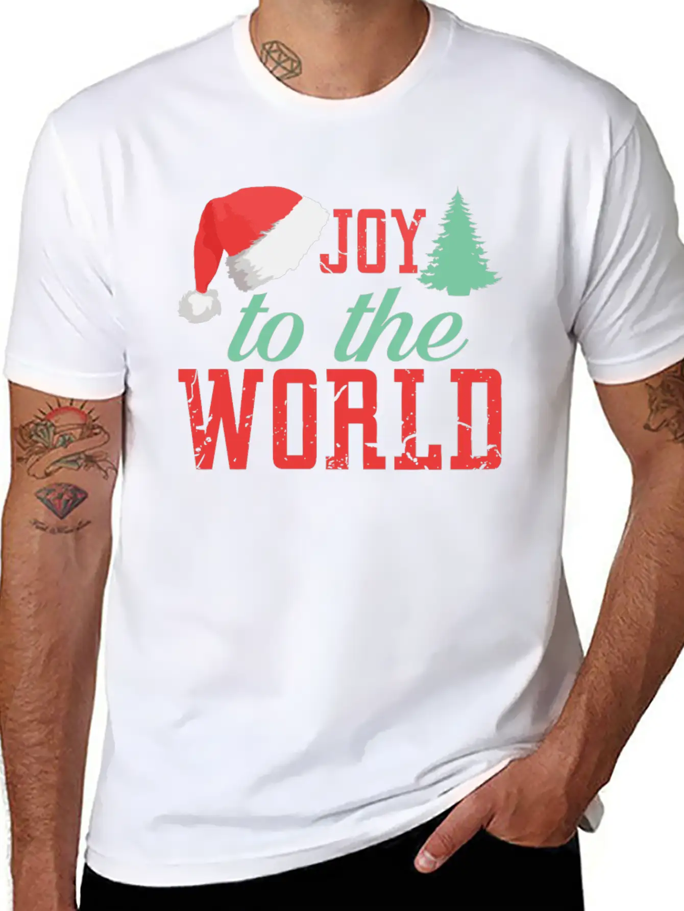 Joy To The World Unisex Short Sleeve Soft Cotton T-Shirt – Casual Everyday Wear