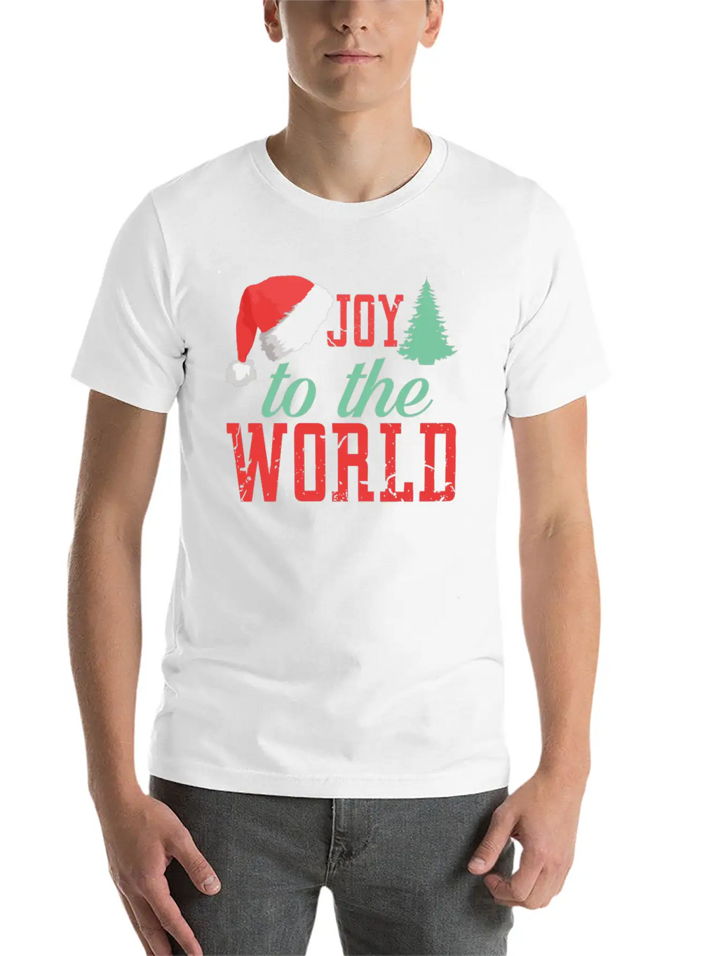 Joy To The World Unisex Short Sleeve Soft Cotton T-Shirt – Casual Everyday Wear