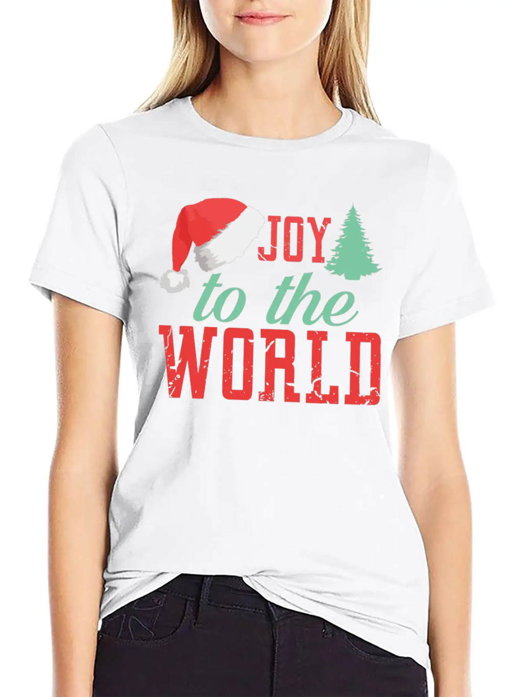 Joy To The World Unisex Short Sleeve Soft Cotton T-Shirt – Casual Everyday Wear