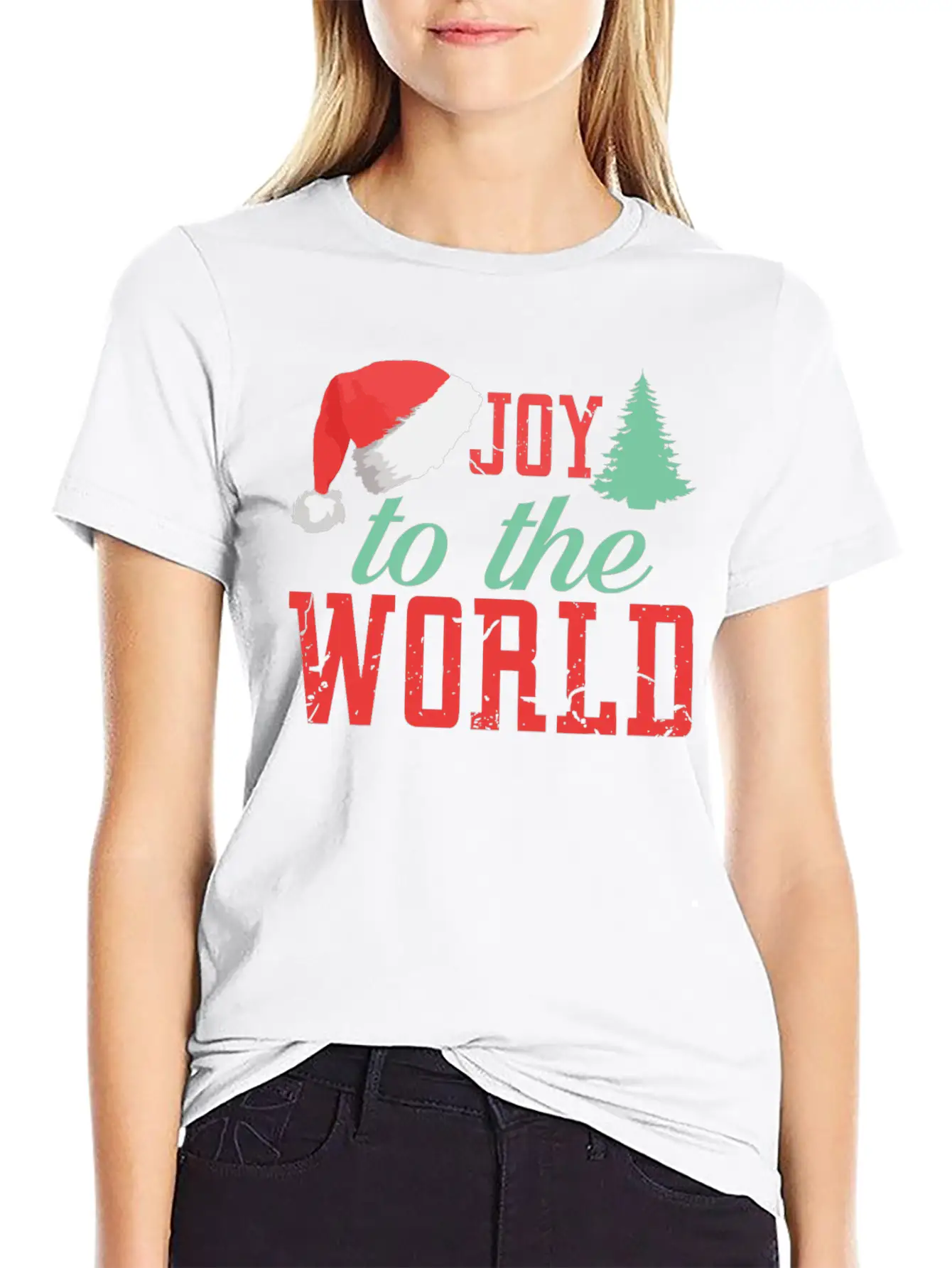 Joy To The World Unisex Short Sleeve Soft Cotton T-Shirt – Casual Everyday Wear