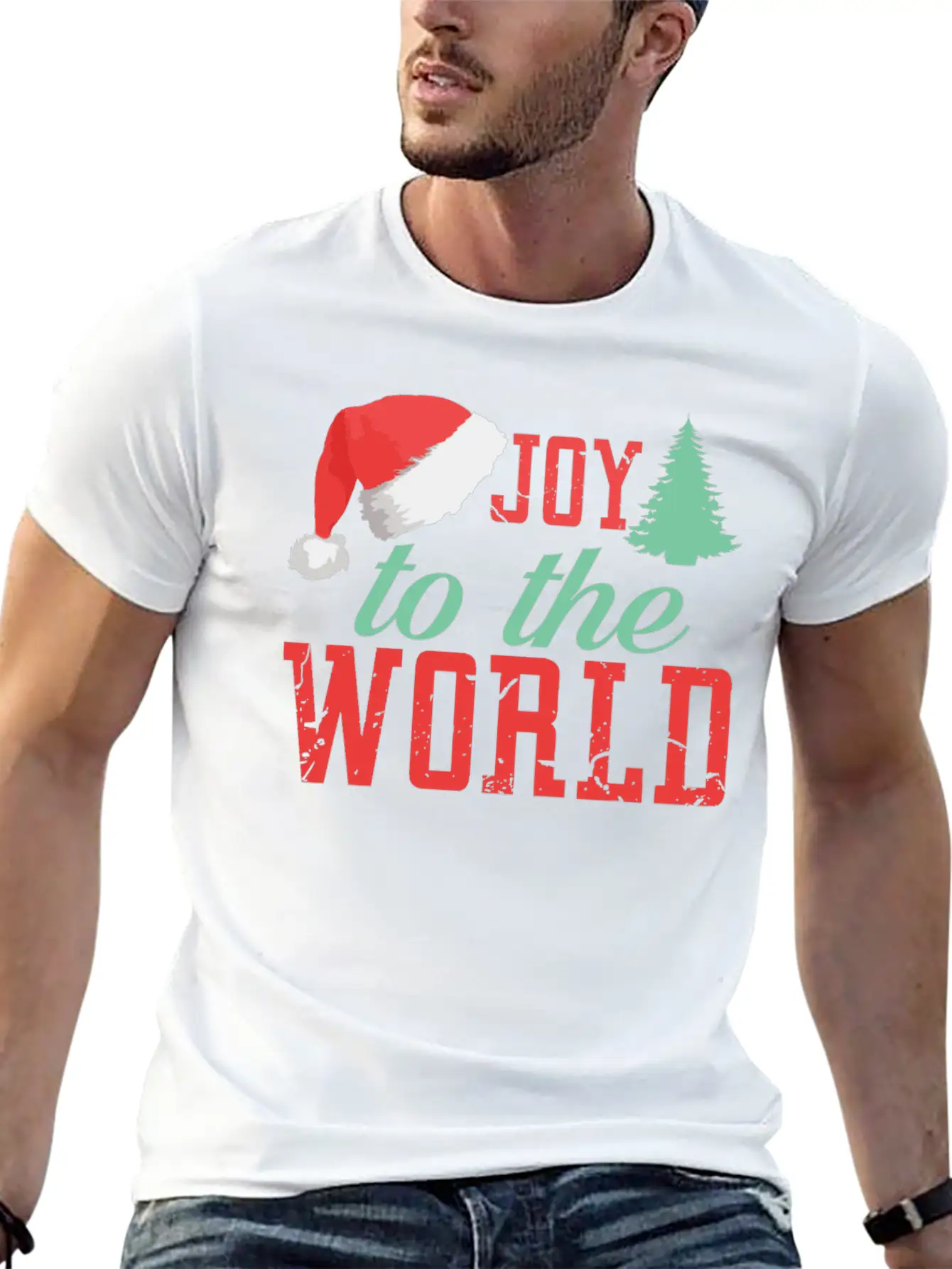 Joy To The World Unisex Short Sleeve Soft Cotton T-Shirt – Casual Everyday Wear