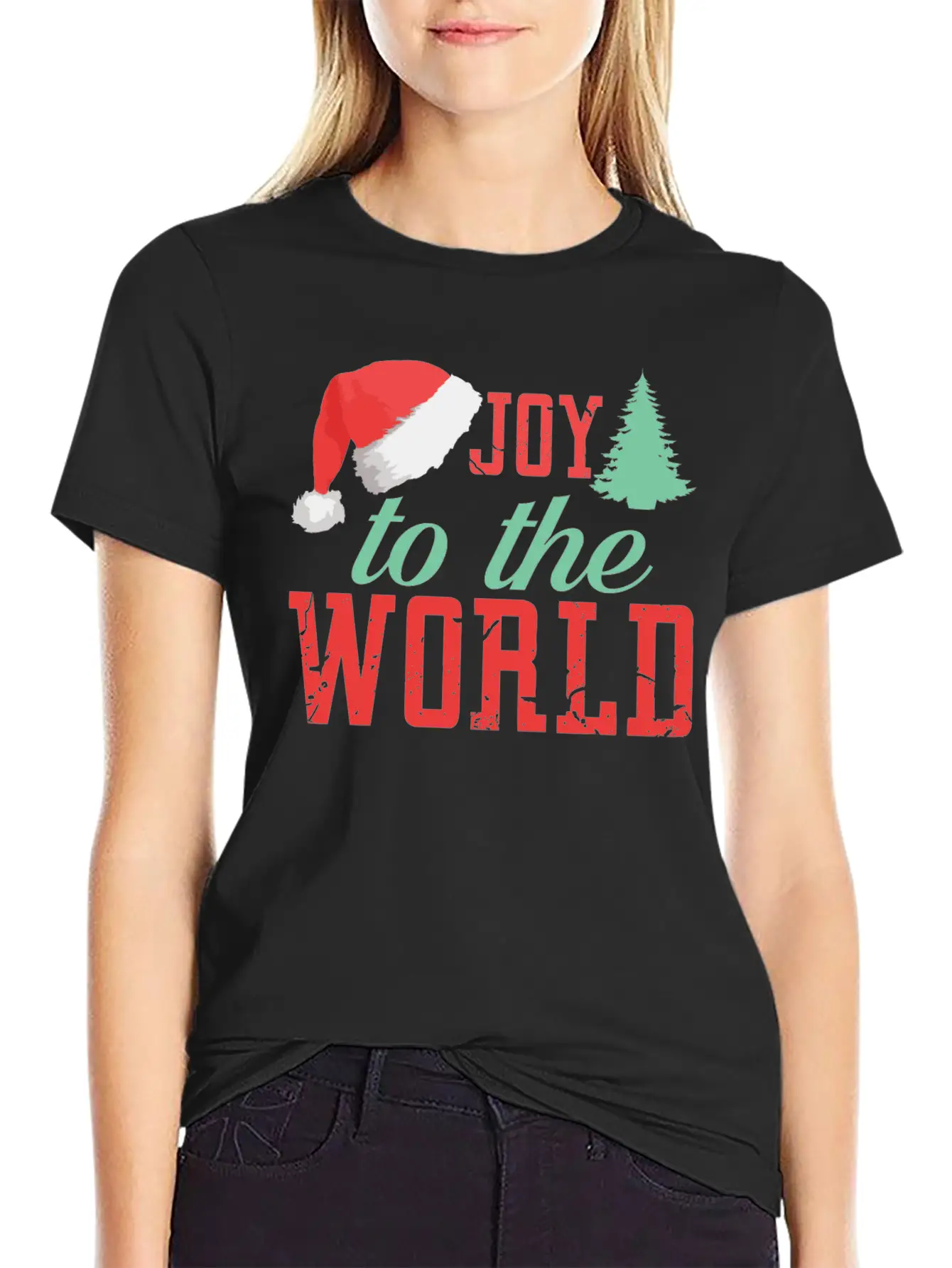 Joy To The World Unisex Short Sleeve Soft Cotton T-Shirt – Casual Everyday Wear